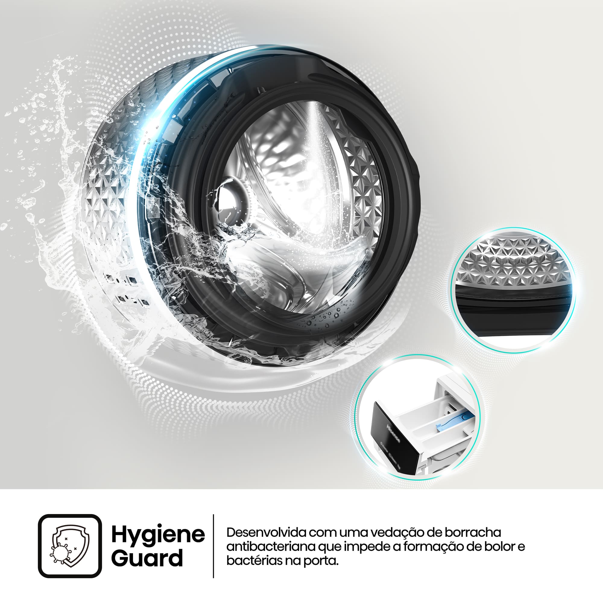 Hisense - WF3S9045BW3 – Máquina de Lavar Roupa Serie 3S, 9Kg, Classe A -30%