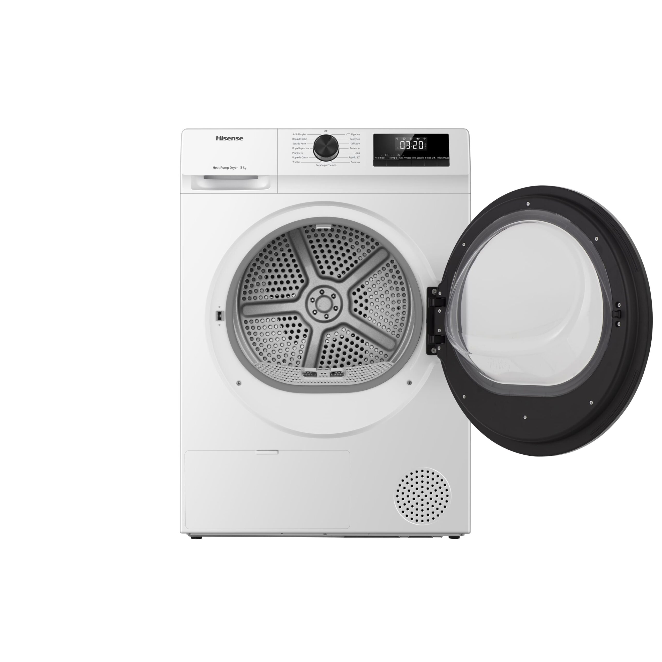 Hisense - DHQE800BW2 – Máquina de Secar Roupa Serie QE, 8Kg, Classe A++