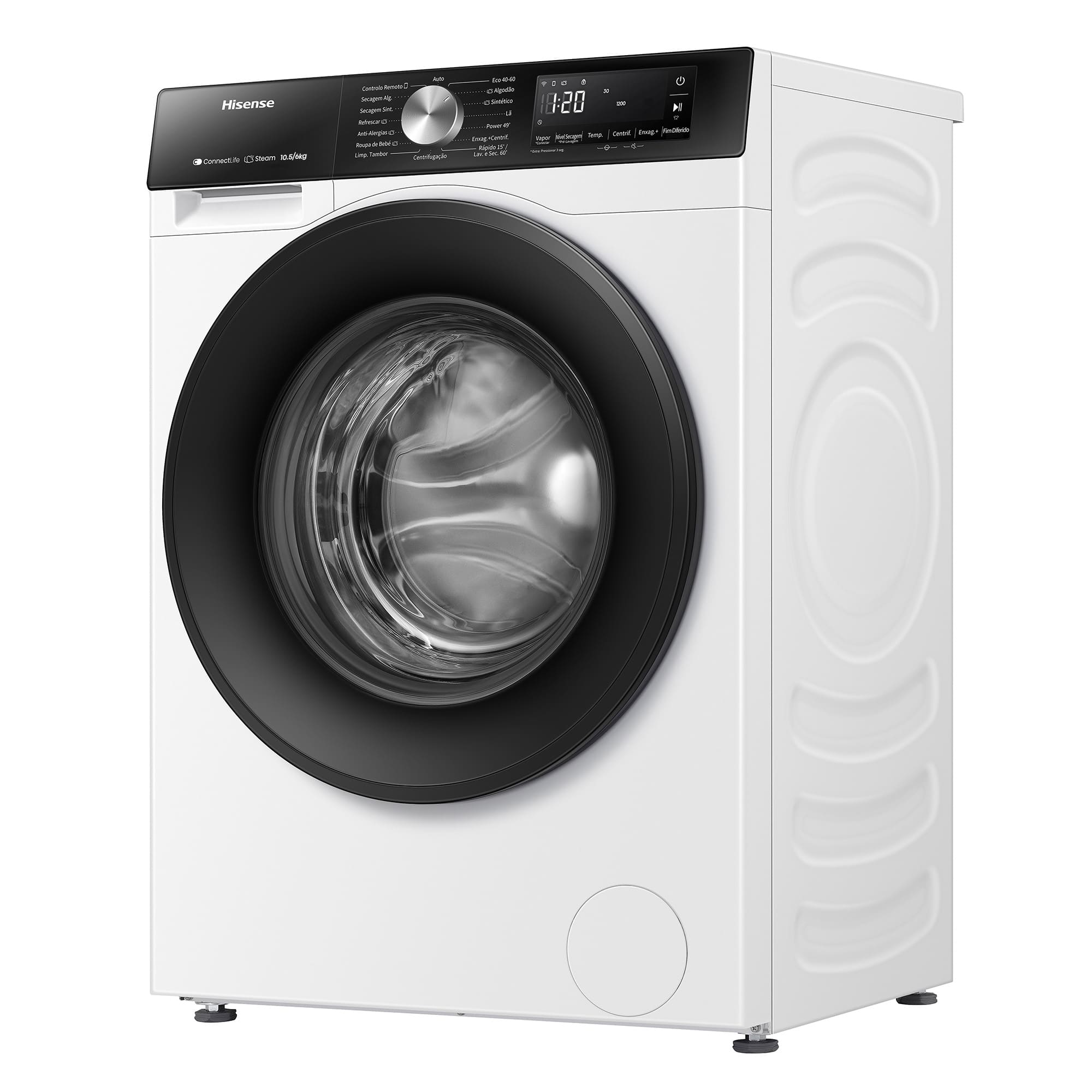 Hisense - WD3S1043BW3 – Máquina de Lavar e Secar Roupa Serie 3S, 10,5/6 Kg, Classe D/A -20%