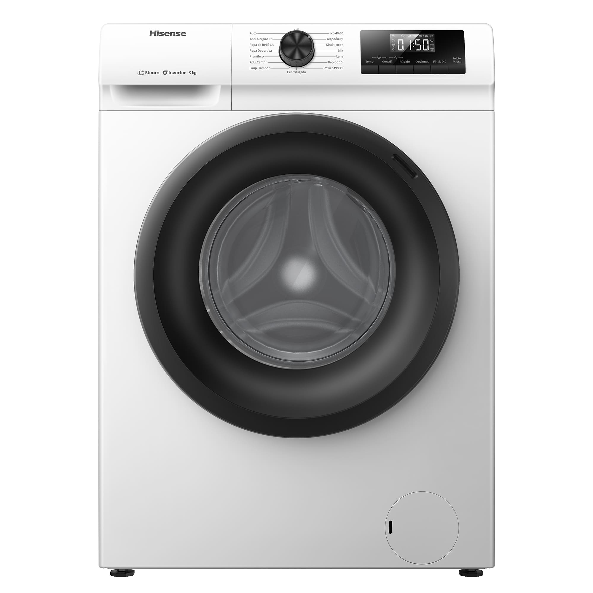 Hisense - WF1Q9041BW – Máquina de Lavar Roupa Serie 1Q, 9Kg, Classe A -10%