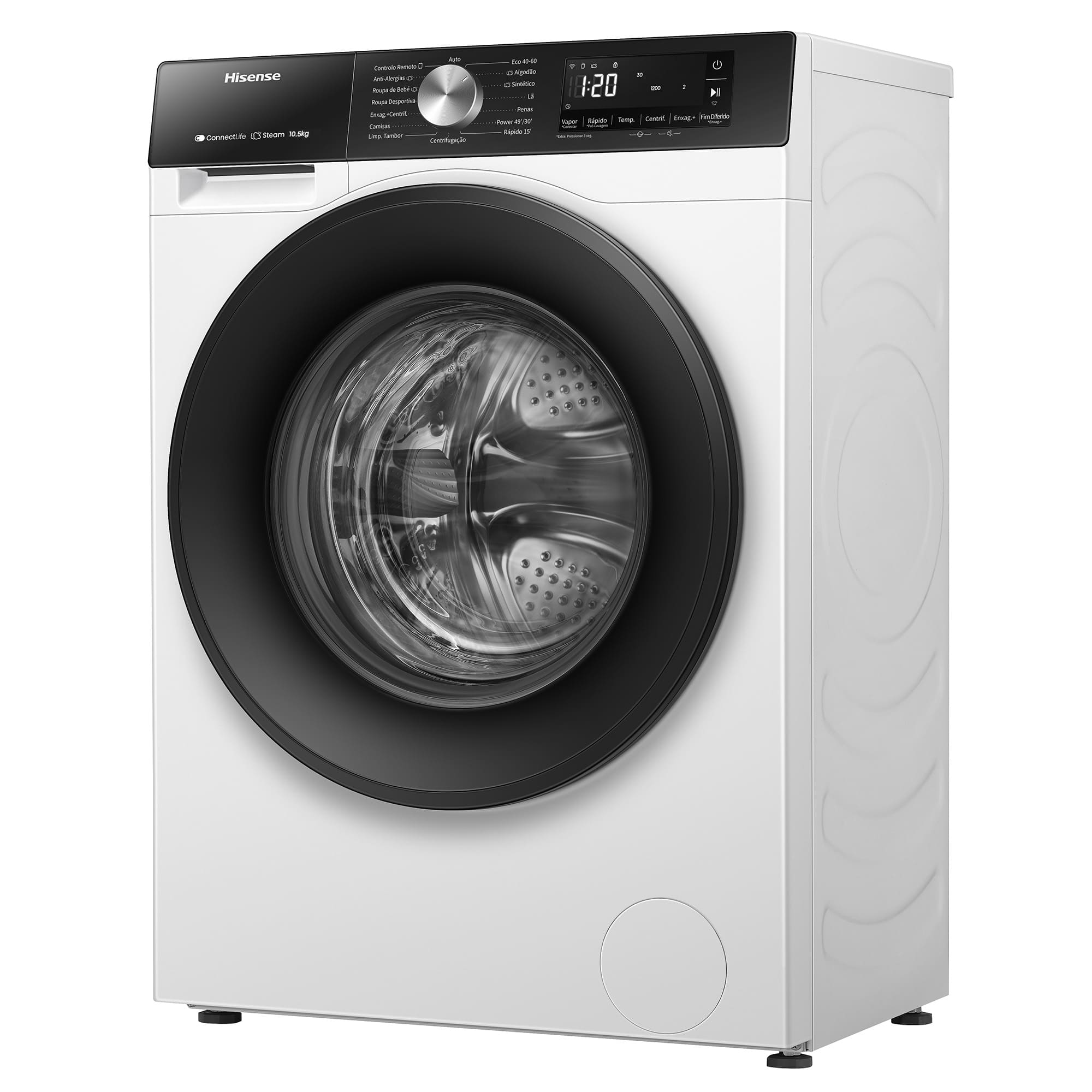 Hisense - WF3S1043BW3 – Máquina de Lavar Roupa Serie 3S, 10,5Kg, Classe A -20%