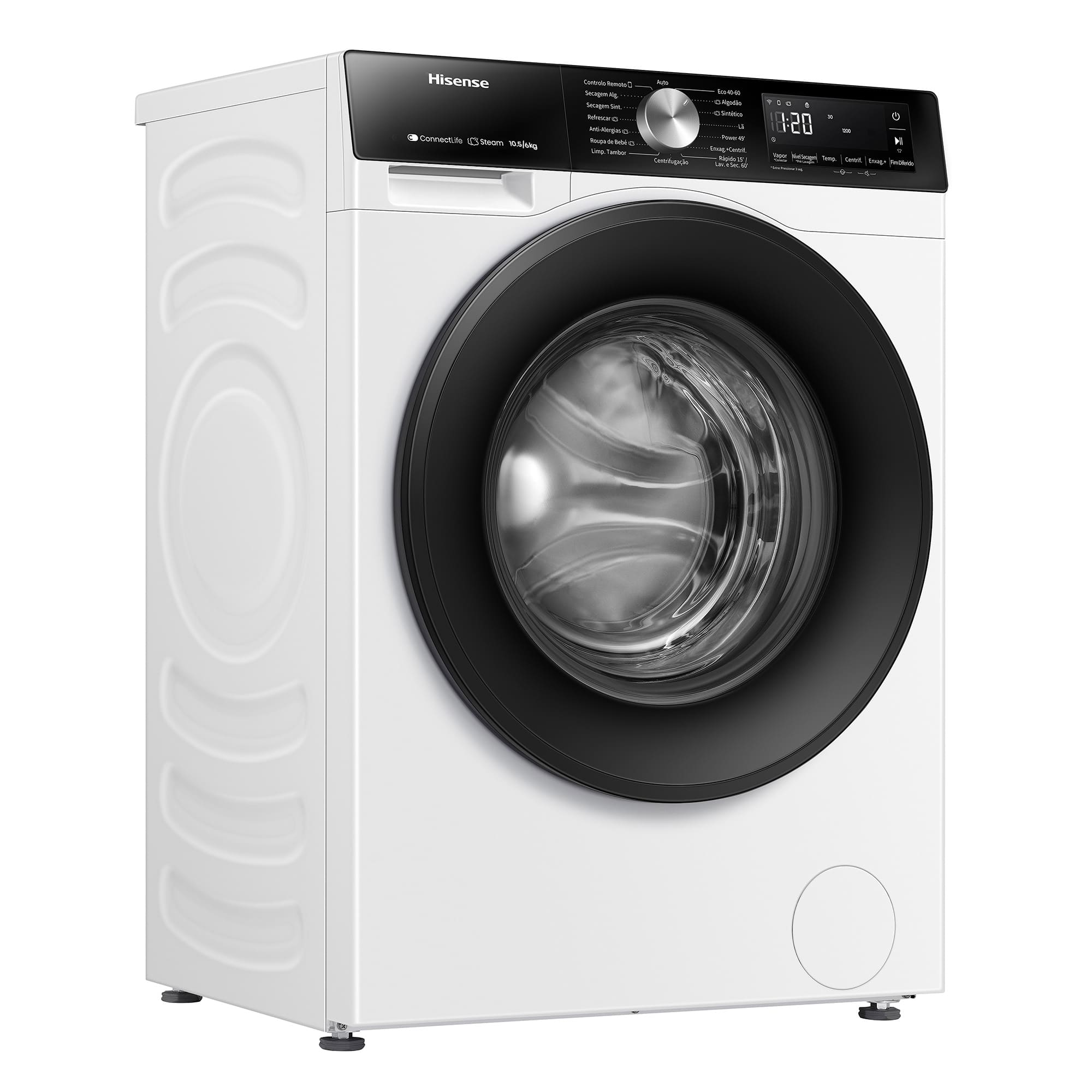 Hisense - WD3S1043BW3 – Máquina de Lavar e Secar Roupa Serie 3S, 10,5/6 Kg, Classe D/A -20%