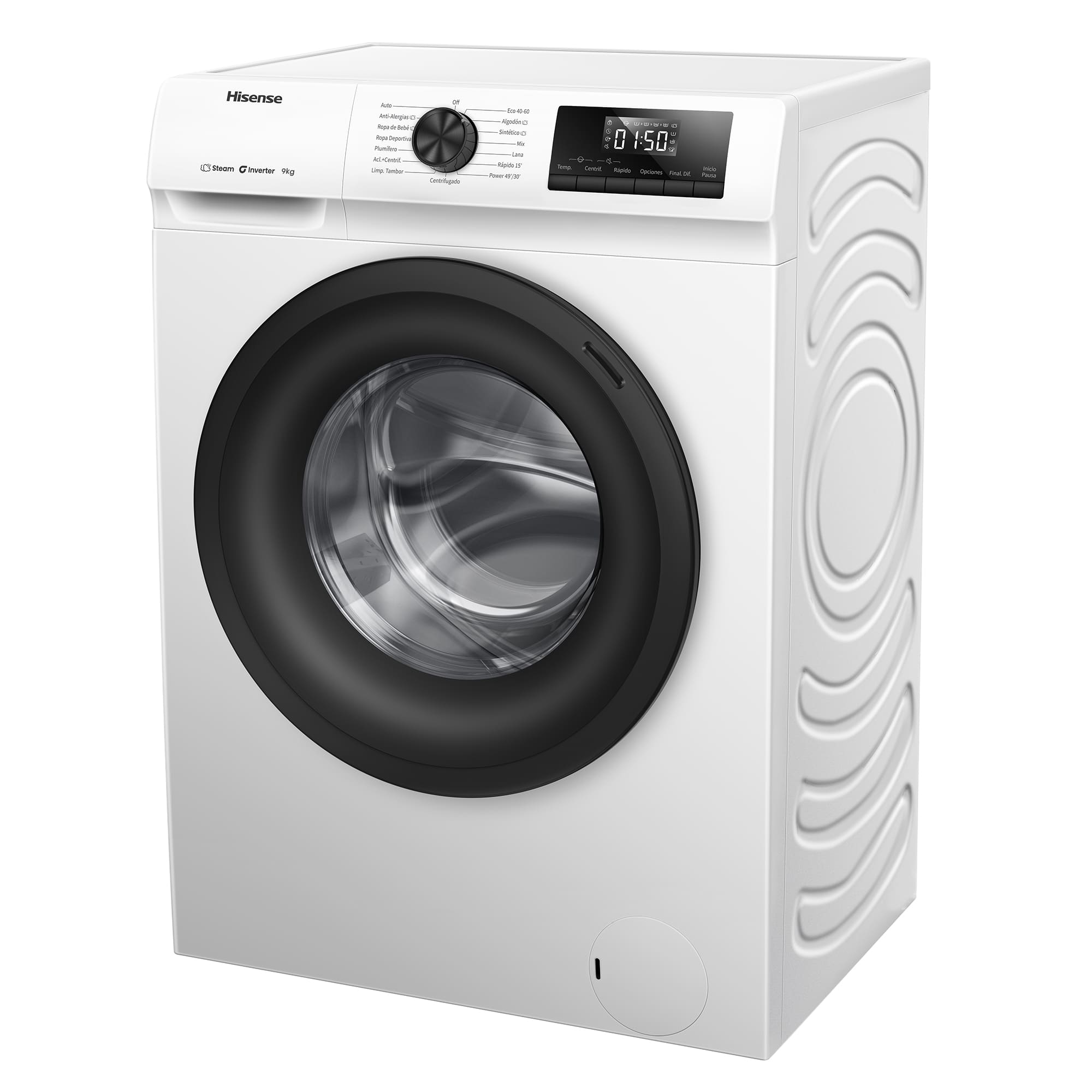 Hisense - WF1Q9041BW – Máquina de Lavar Roupa Serie 1Q, 9Kg, Classe A -10%
