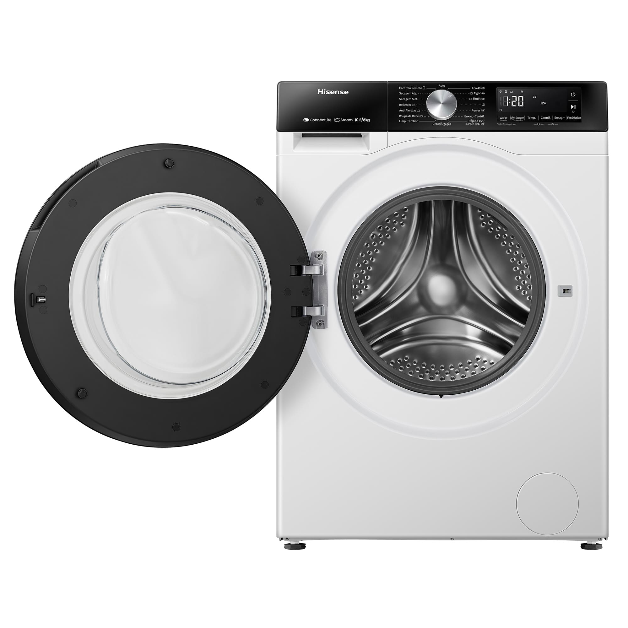 Hisense - WD3S1043BW3 – Máquina de Lavar e Secar Roupa Serie 3S, 10,5/6 Kg, Classe D/A -20%