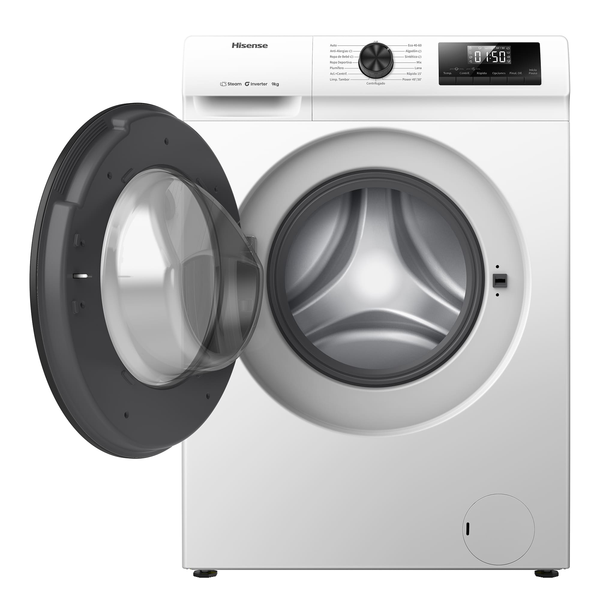 Hisense - WF1Q9041BW – Máquina de Lavar Roupa Serie 1Q, 9Kg, Classe A -10%