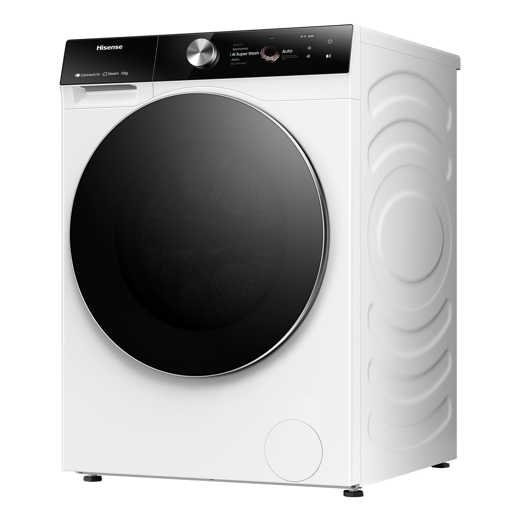 Hisense - WF7S1247BW – Máquina de Lavar Roupa Serie 7S, 12Kg, Classe A