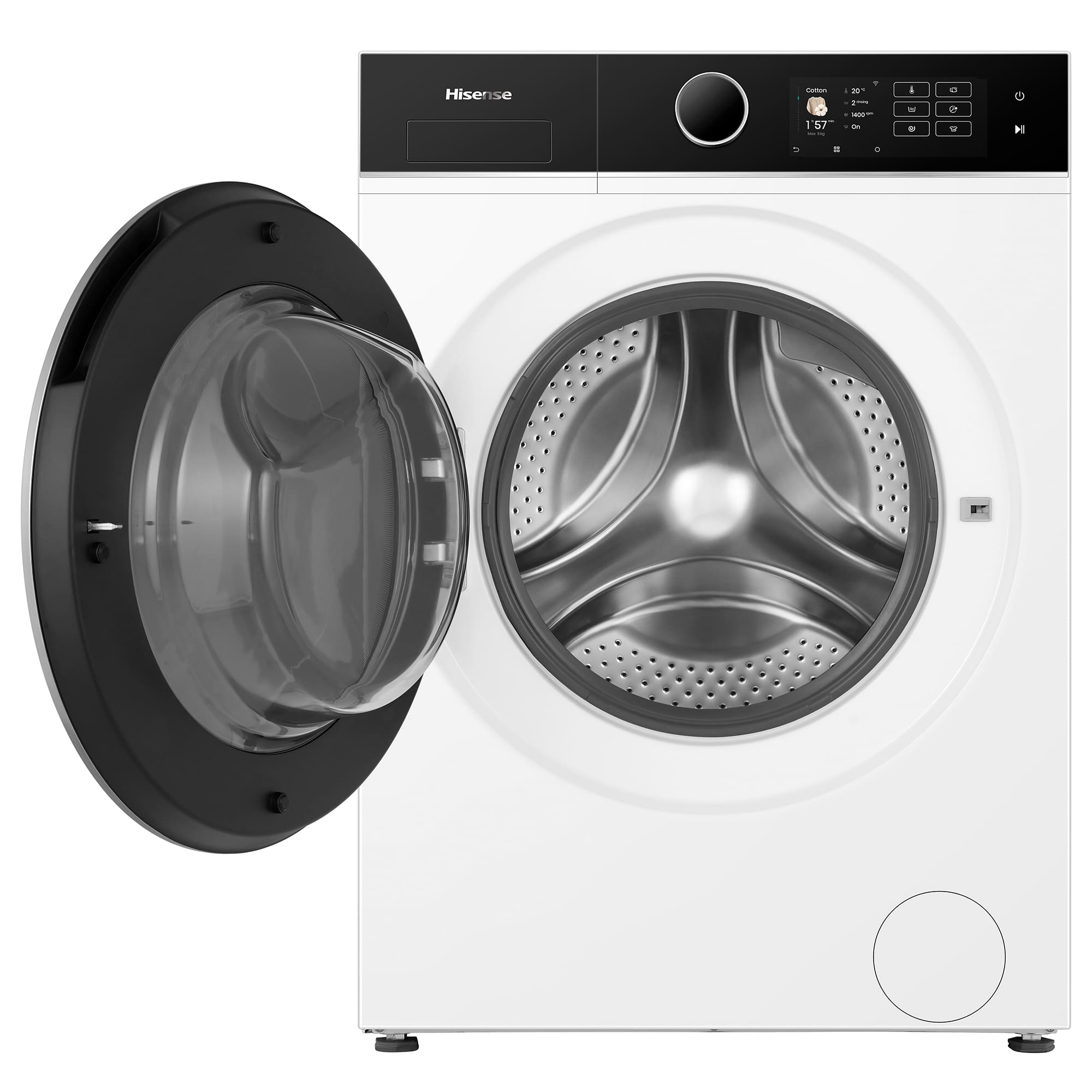 Hisense - WF5I8043BWF – Máquina de Lavar Roupa Serie 5i, 8Kg, Classe A