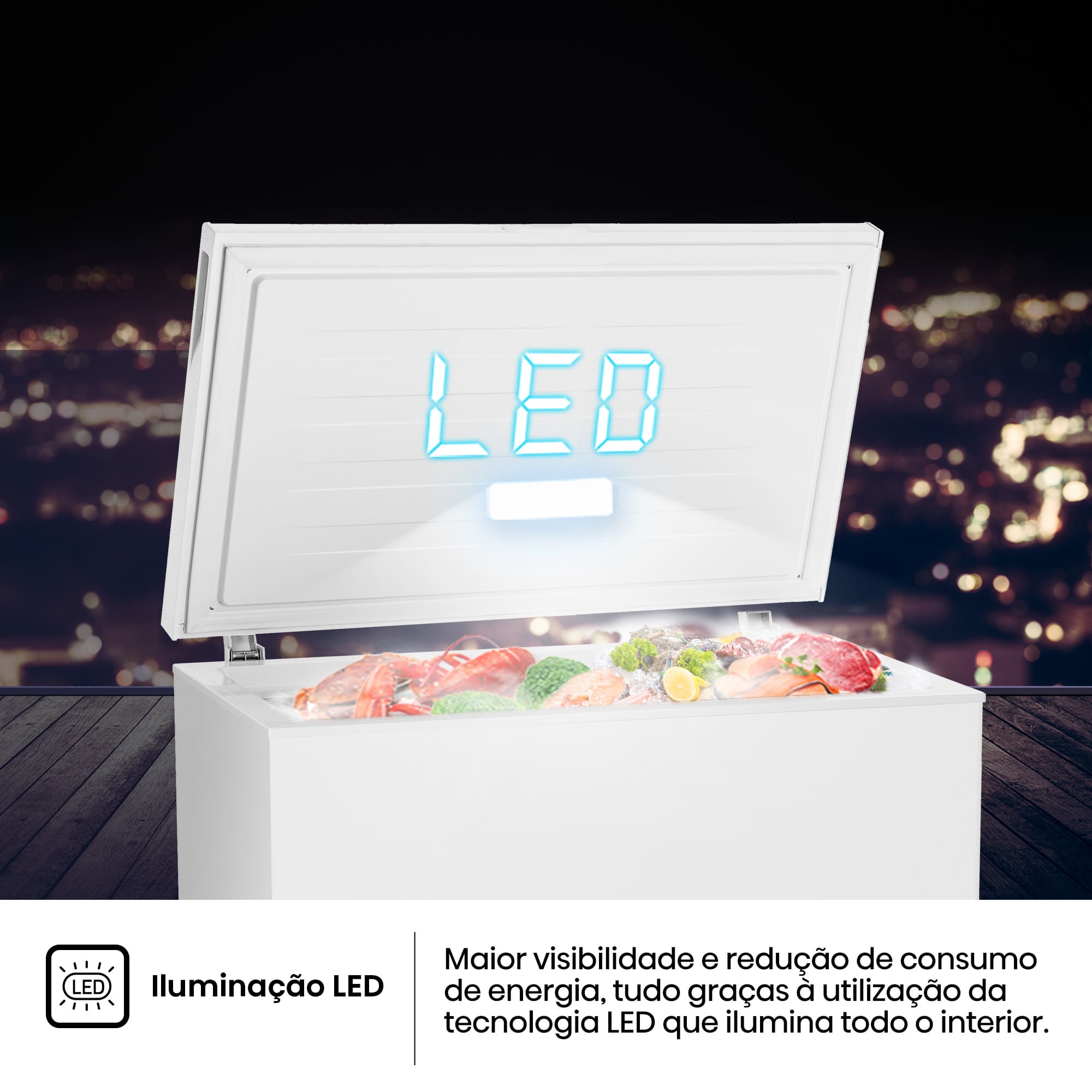 Hisense - FT247D4AWYLE – Arca Horizontal, Classe E, 191L