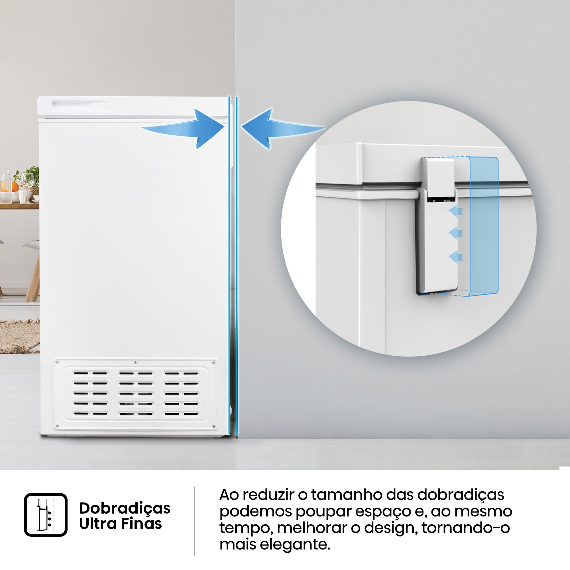 Hisense - FT546D4AWLYE – Arca Horizontal, Classe E, 420L
