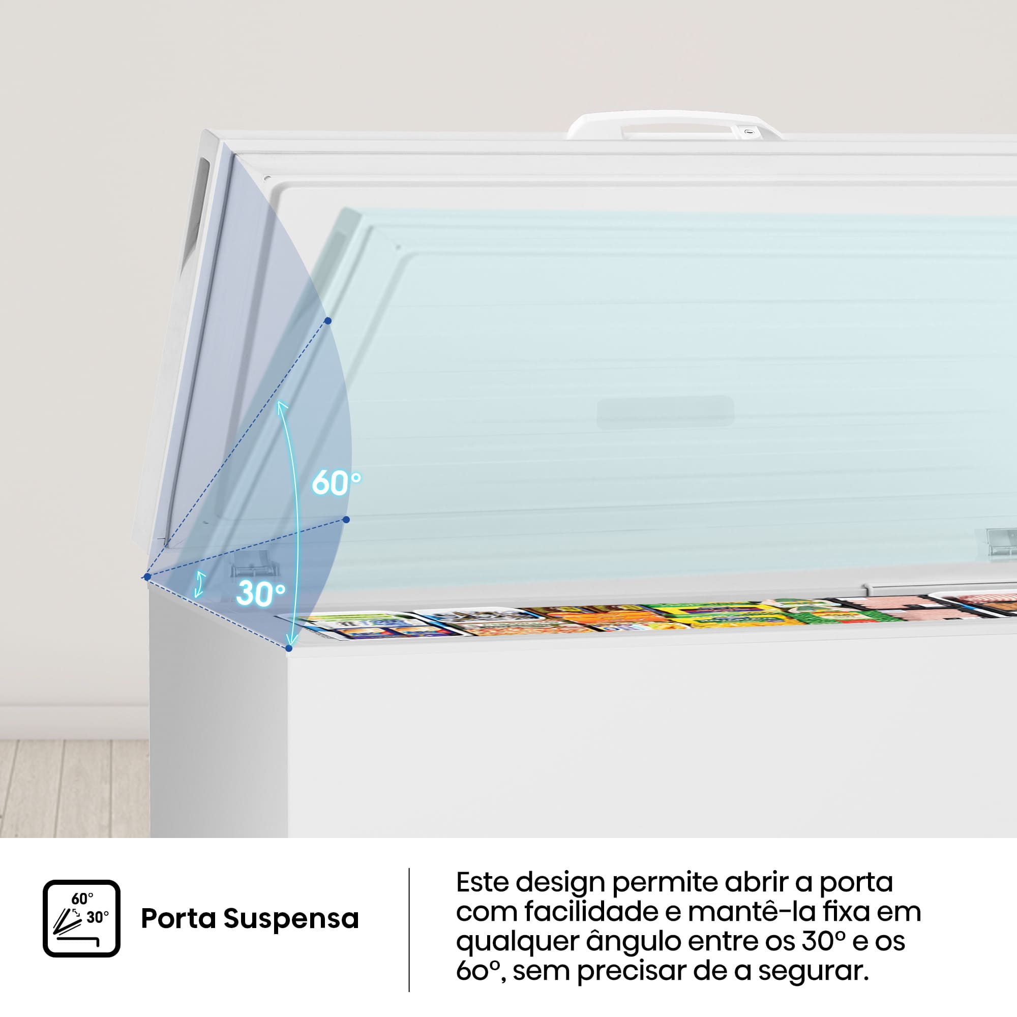 Hisense - FT546D4AWLYE – Arca Horizontal, Classe E, 420L