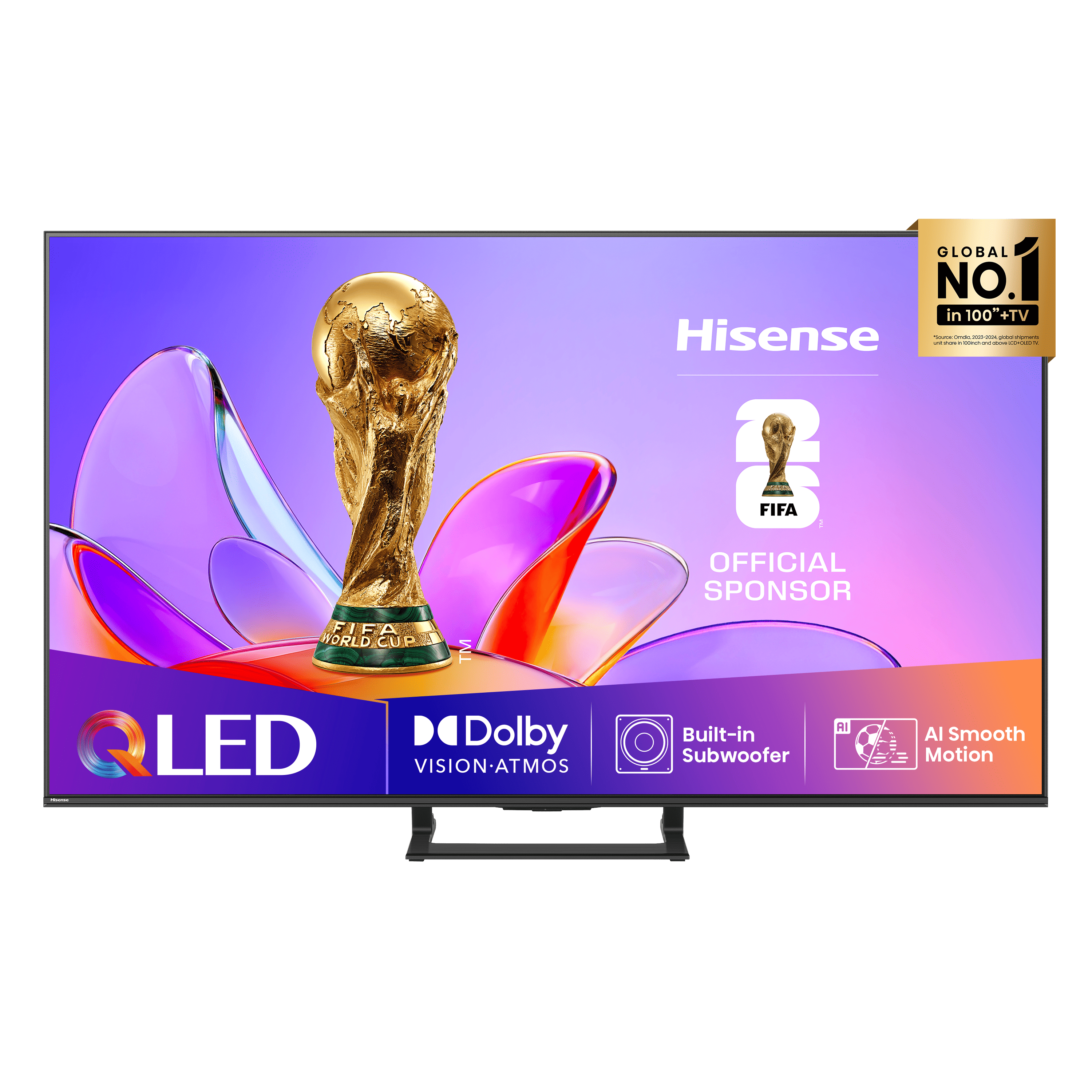 Série A7Q QLED TV 65A7Q Smart TV 65 Polegadas TV com Dolby Vision & Atmos
