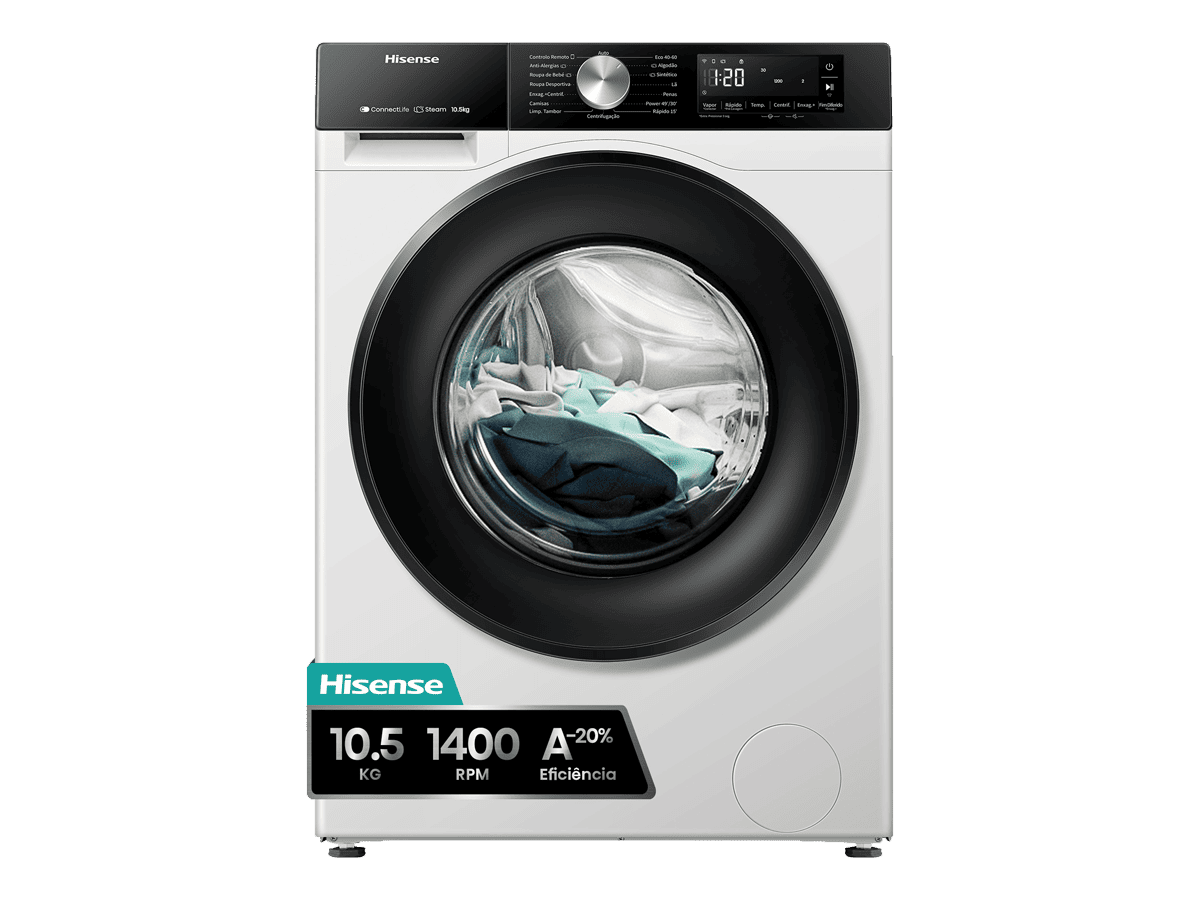 WF3S1043BW3 - Máquina de Lavar Roupa Serie 3S, 10,5Kg, Classe A -20%