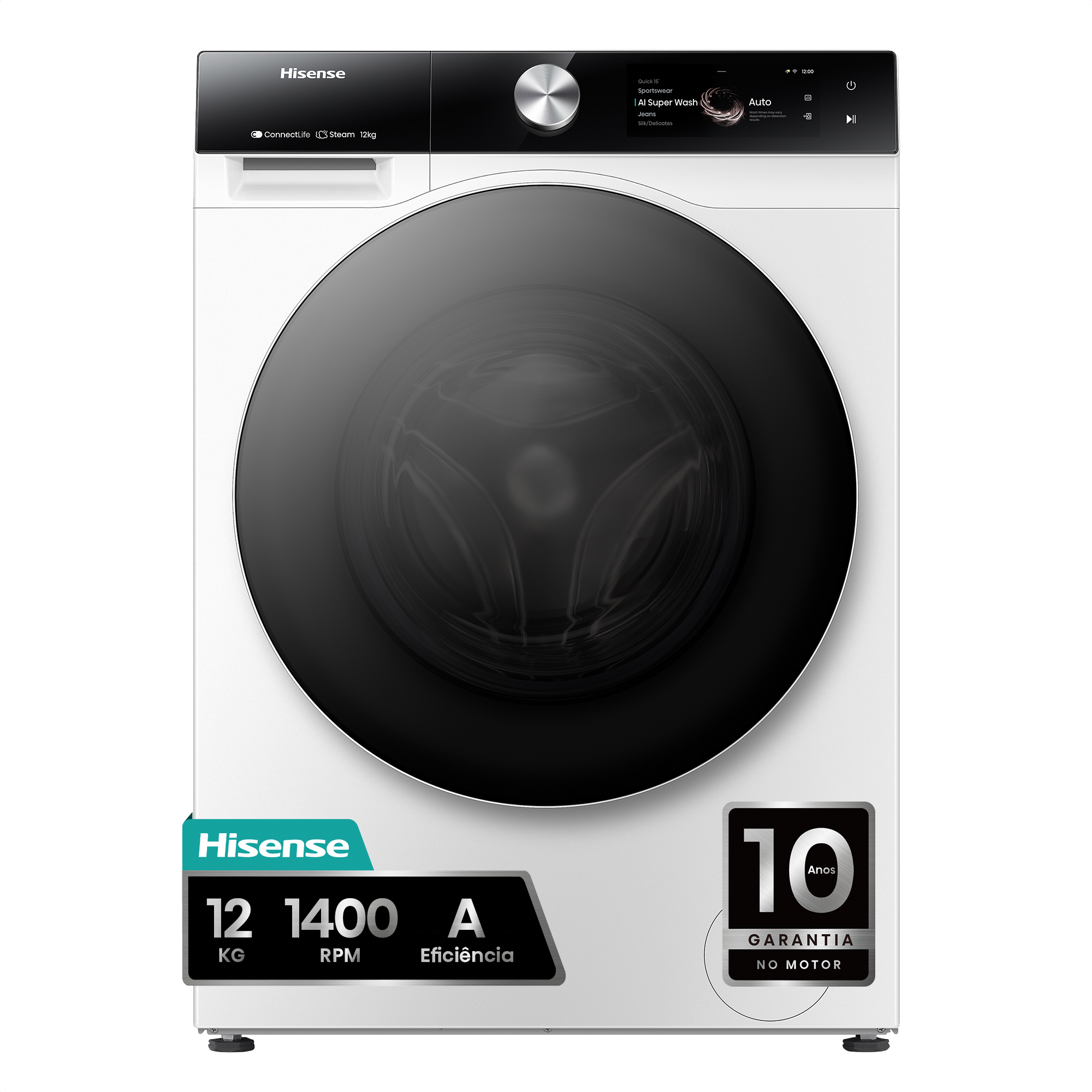 WF7S1247BW - Máquina de Lavar Roupa Serie 7S, 12Kg, Classe A