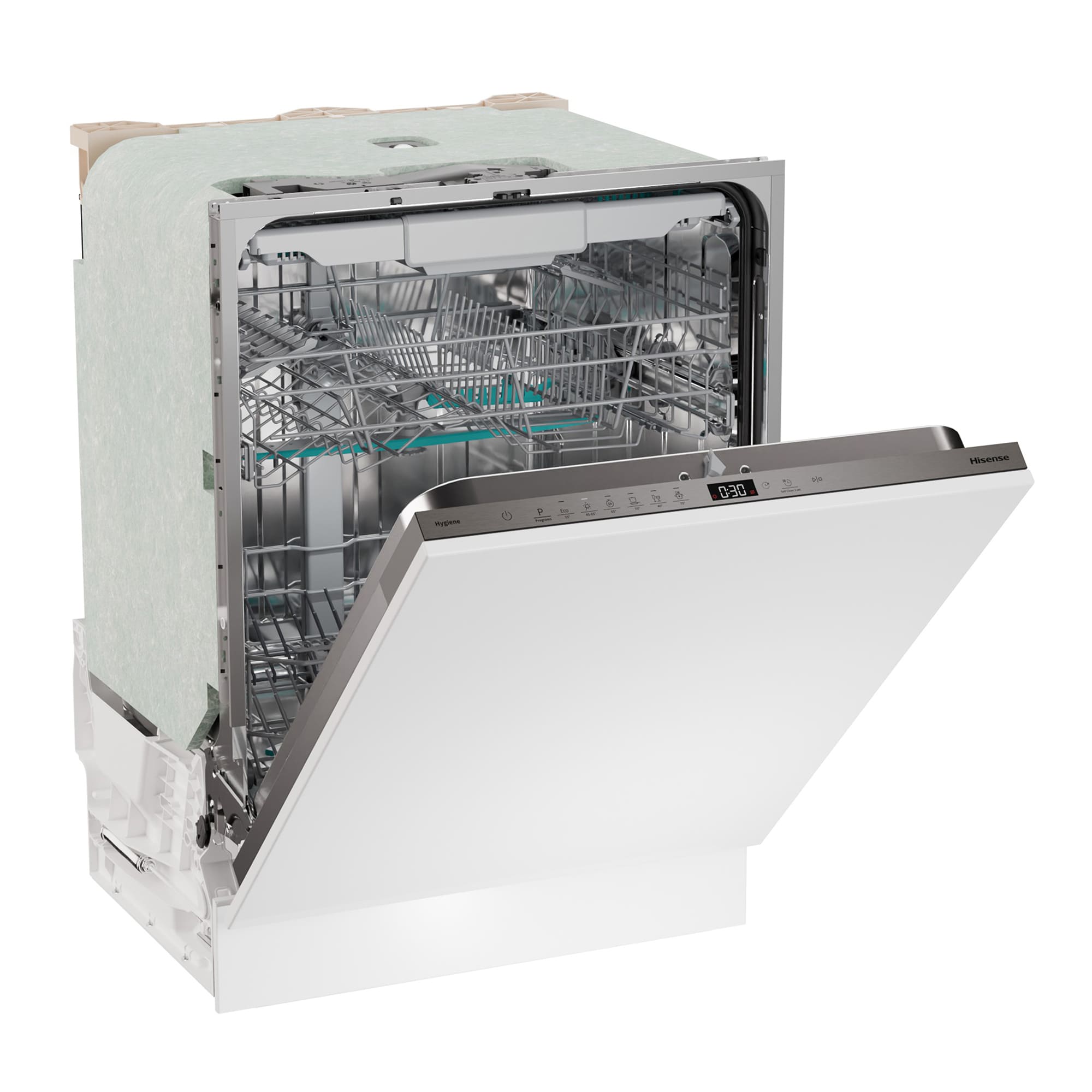 Hisense - HV16D5 – Máquina de Lavar Loiça de Encastre 16 conjuntos, Classe D