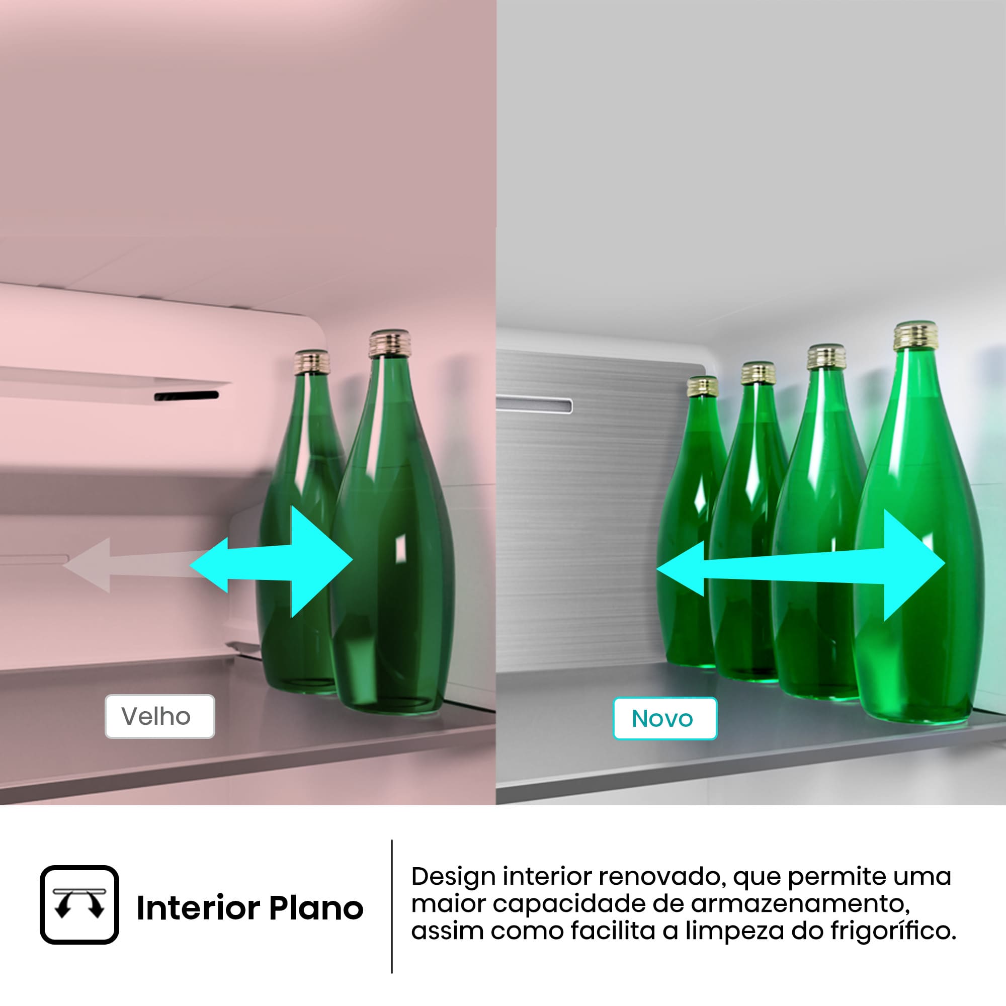 Hisense - RS3P538NAIE – Frigorífico Americano Side By Side Kitchen Fit, Classe E, 527L