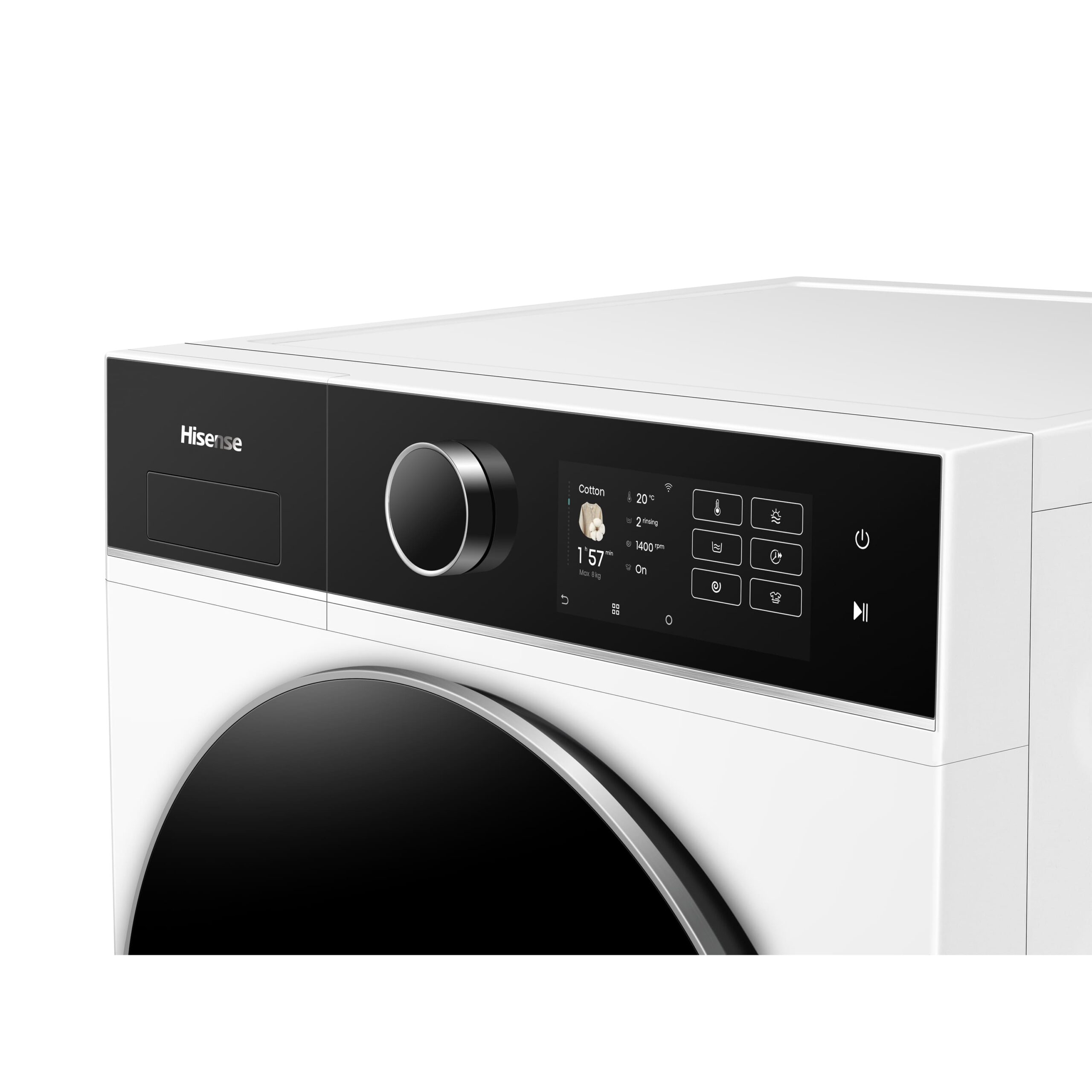 Hisense - WD5I8043BWF – Máquina de Lavar e Secar Roupa Serie 5i, 8/5 Kg, Classe D/A -30%