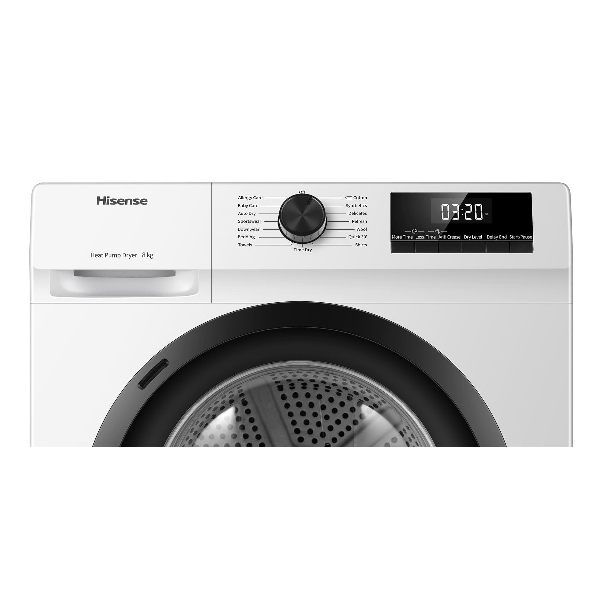 Hisense - DHQE800BW2 – Máquina de Secar Roupa Serie QE, 8Kg, Classe D