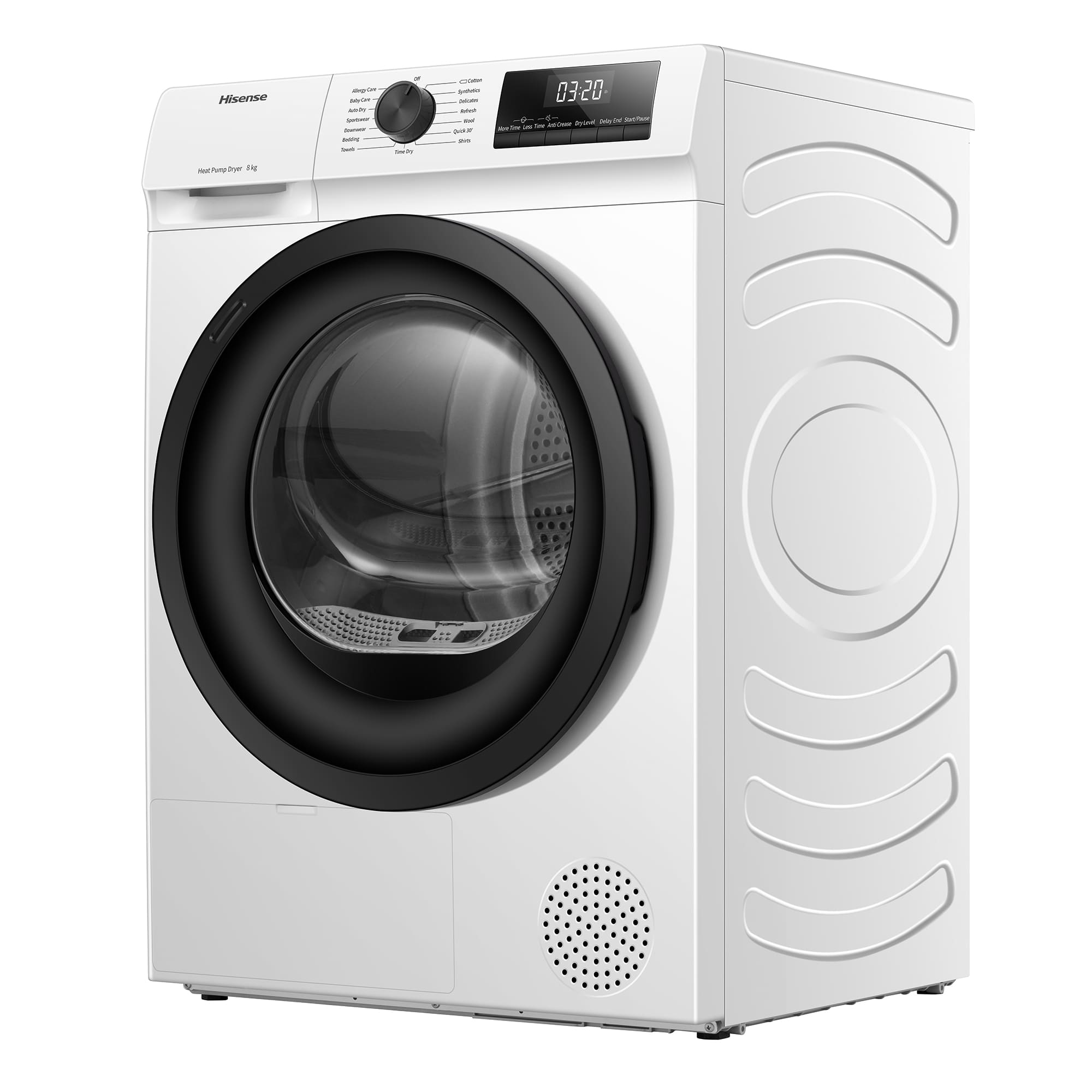 Hisense - DHQE800BW2 – Máquina de Secar Roupa Serie QE, 8Kg, Classe D