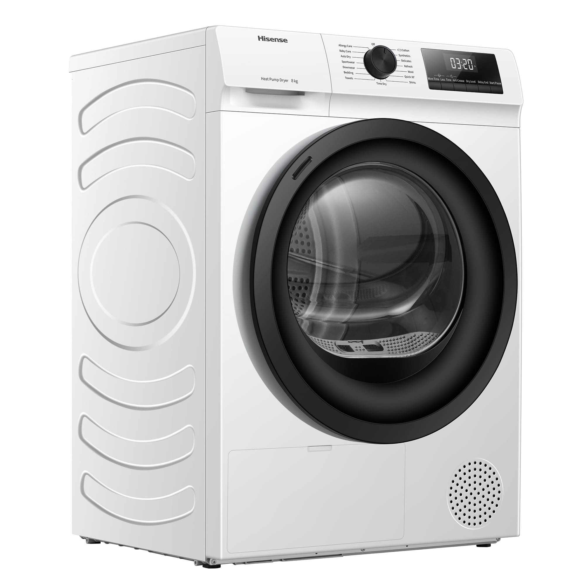 Hisense - DHQE800BW2 – Máquina de Secar Roupa Serie QE, 8Kg, Classe D