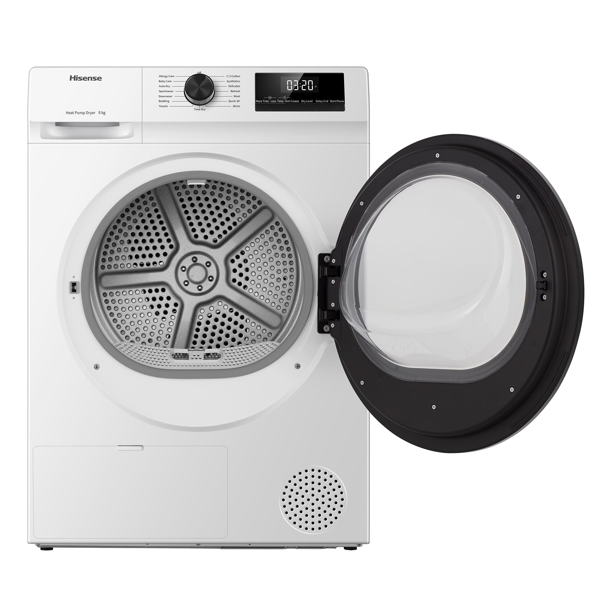 Hisense - DHQE800BW2 – Máquina de Secar Roupa Serie QE, 8Kg, Classe D