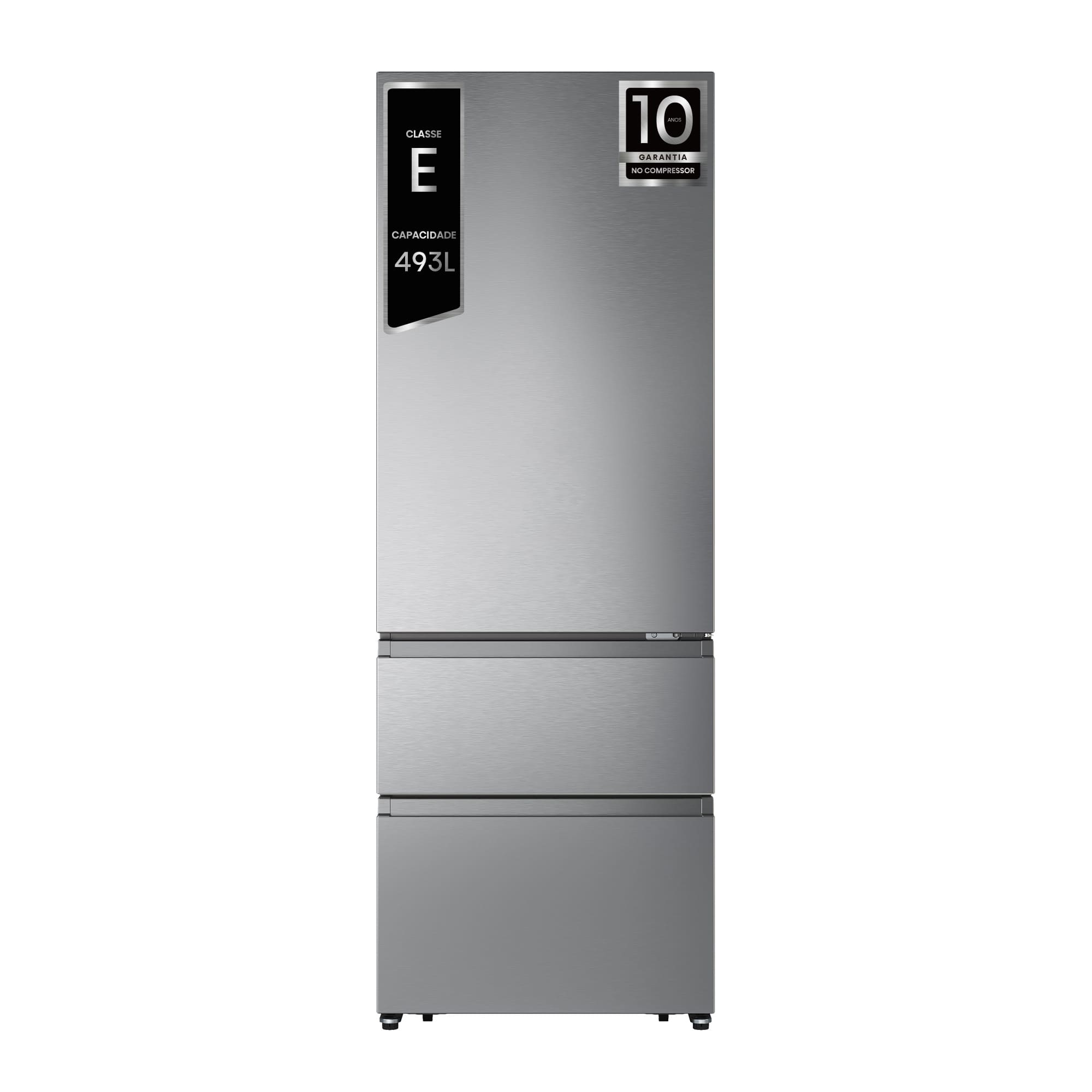 Hisense - RT641N4AIE – Combinado 3 Portas, Classe E, 493L