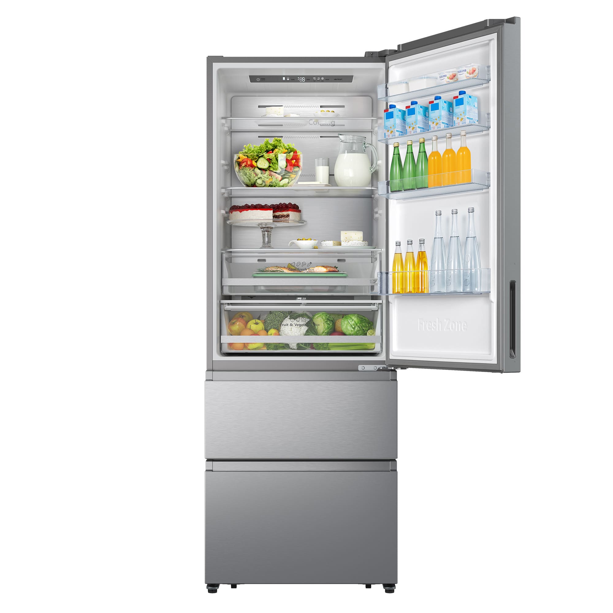 Hisense - RT641N4AIE – Combinado 3 Portas, Classe E, 493L