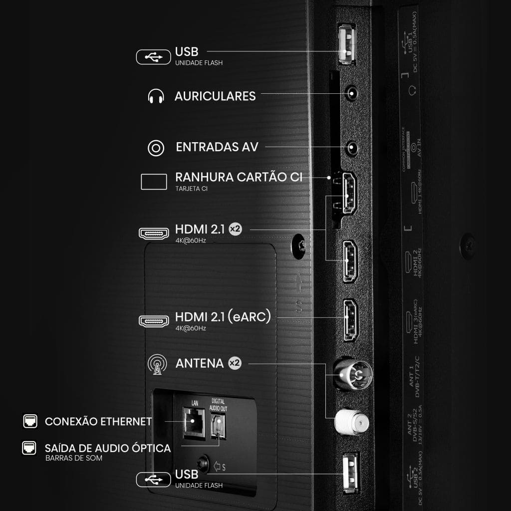 Hisense - Smart TV 4K 65A6Q 65’’ com Dolby Vision