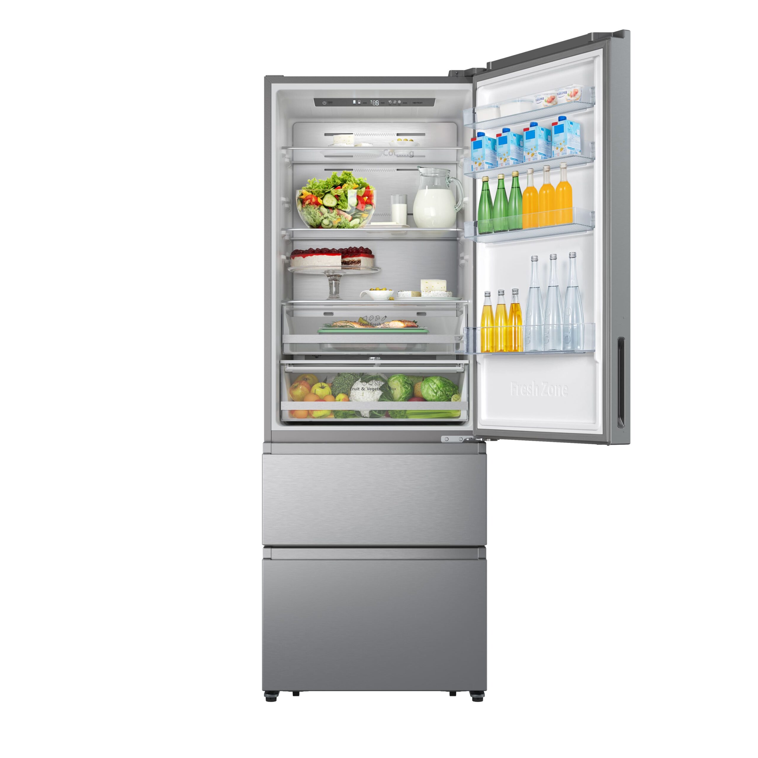 Hisense - RT641N4AIE – Combinado 3 Portas, Classe E, 493L