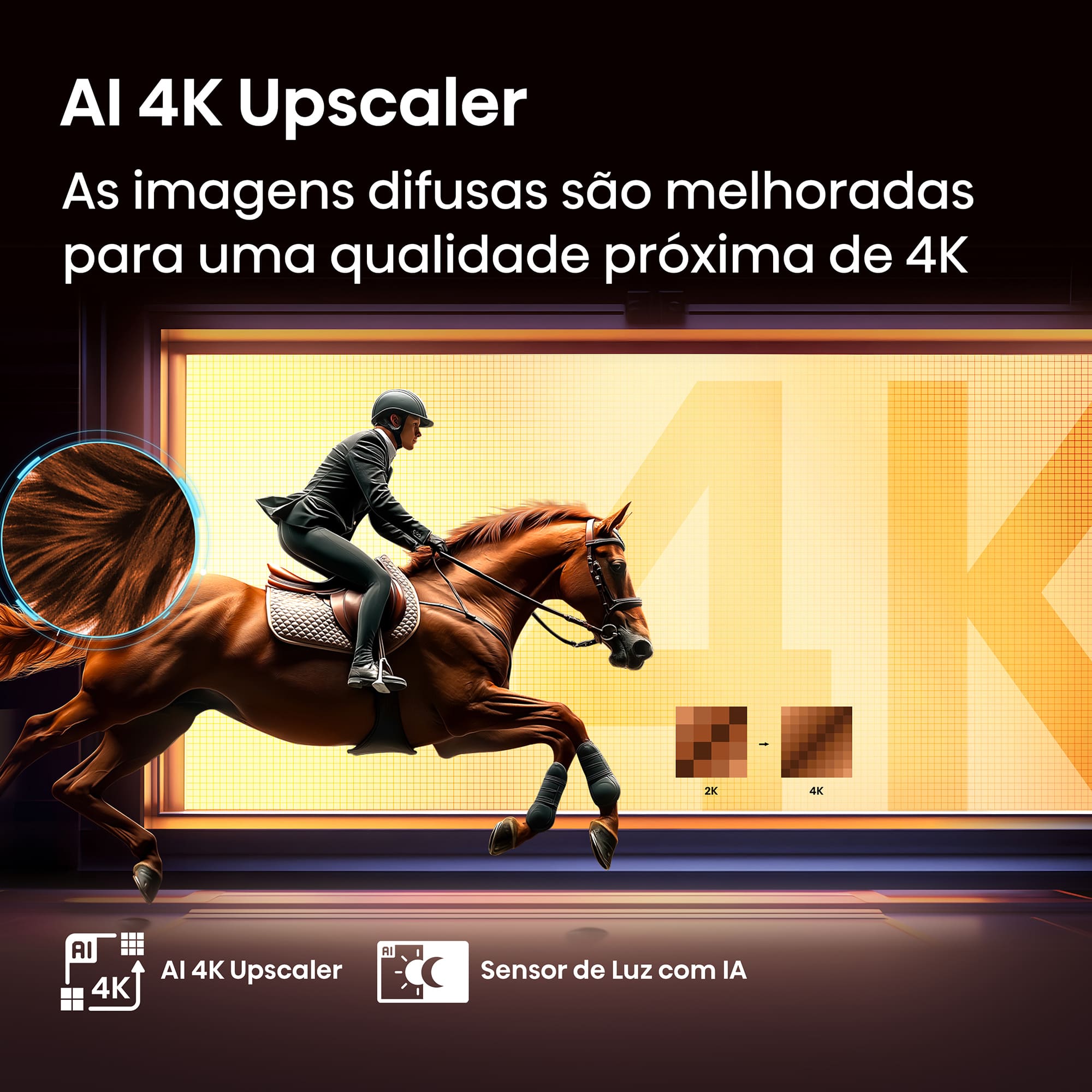 Hisense - QLED Smart TV 85E7Q, 85’’ com Dolby Vision & Atmos