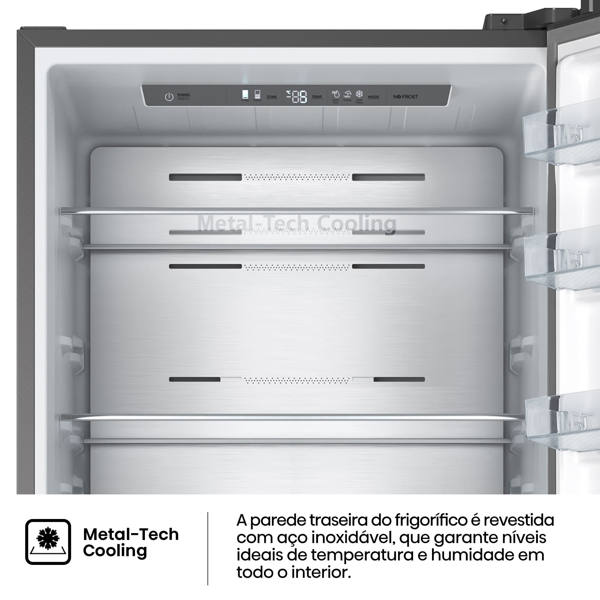 Hisense - RT641N4AIE – Combinado 3 Portas, Classe E, 493L