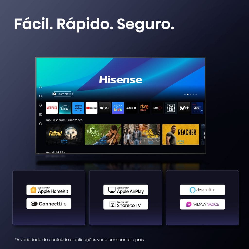 Hisense - Smart TV 4K 58A6Q 58’’ com Dolby Vision