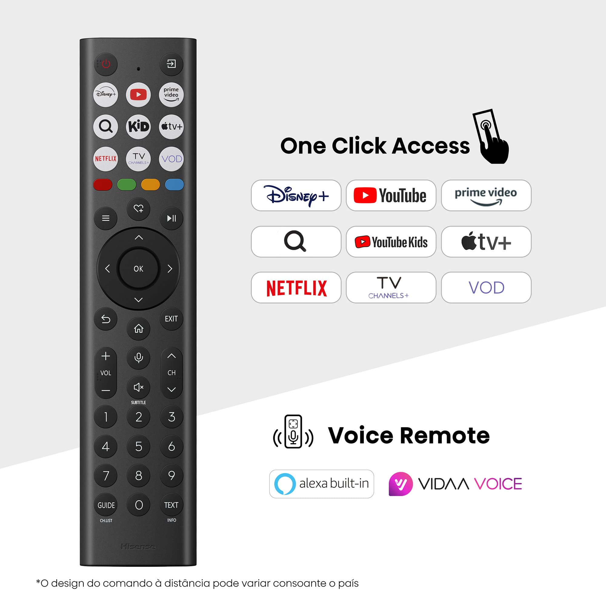 Hisense - Série U7Q Mini-Led TV 65U7Q Smart TV 65 Polegadas, TV com Quantum Dot Colour