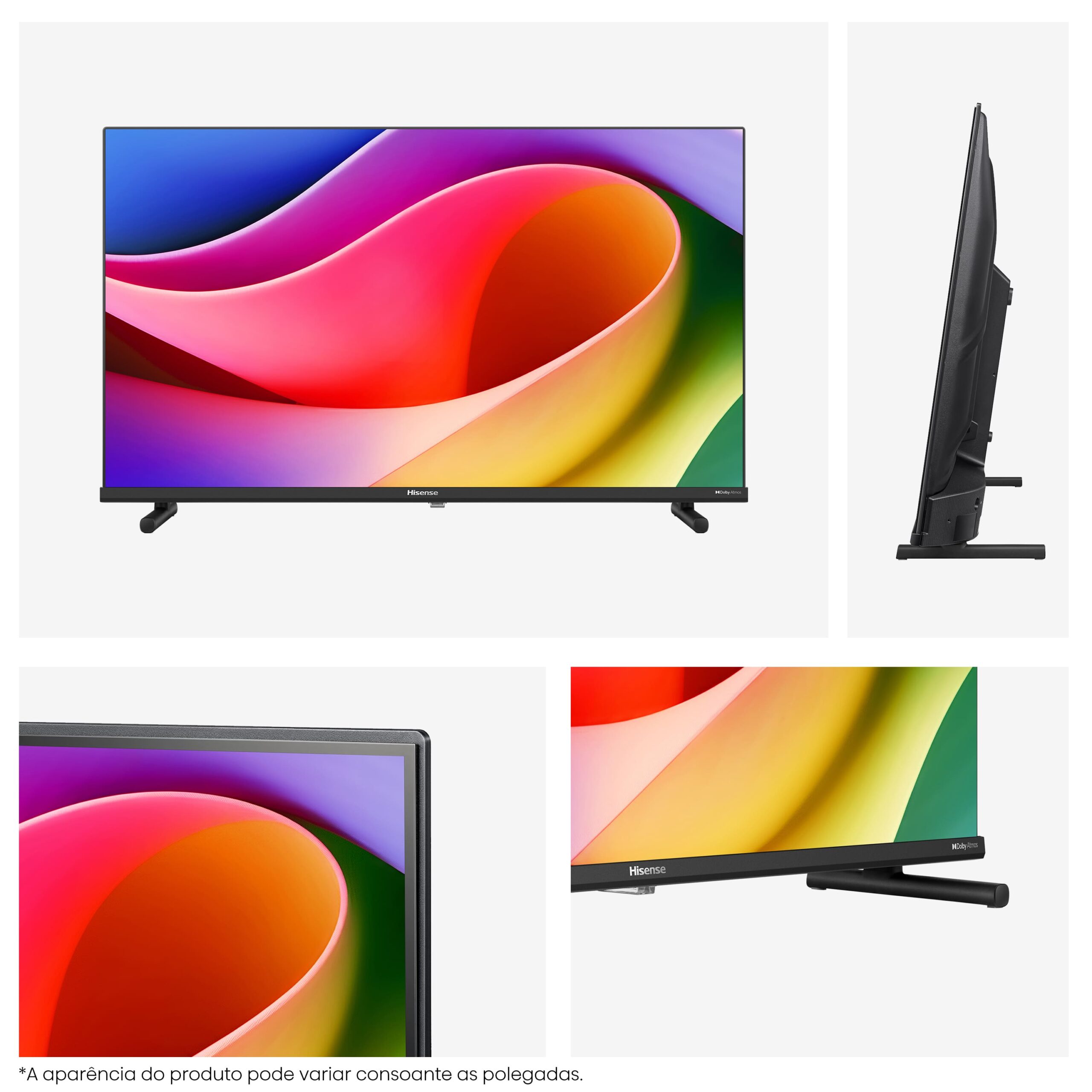 Hisense - Série A5Q QLED TV 32A5Q Smart TV 32 Polegadas TV com Dolby Atmos