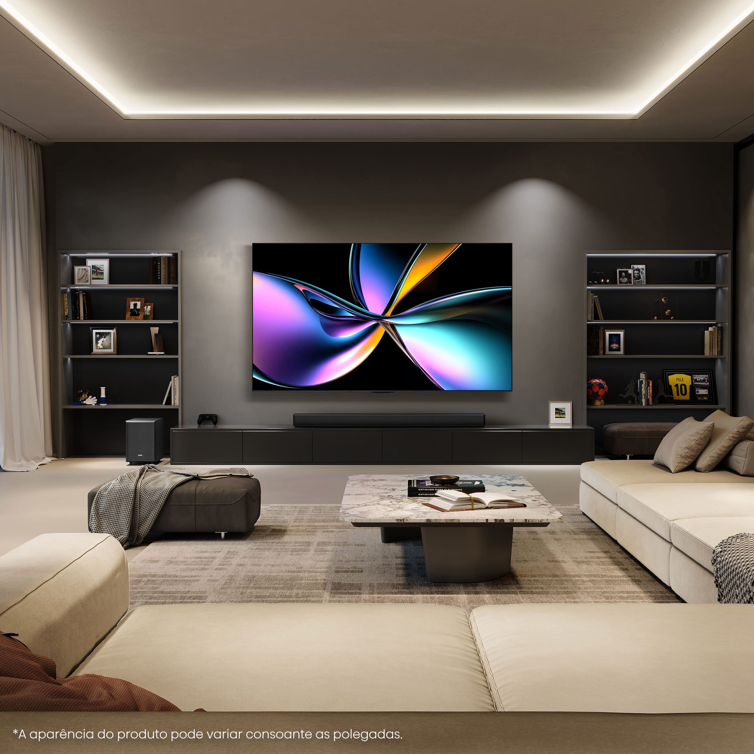 Hisense - Série U7Q Pro Mini-Led TV 75U7Q Pro Smart TV 75 Polegadas, com Quantum Dot Colour