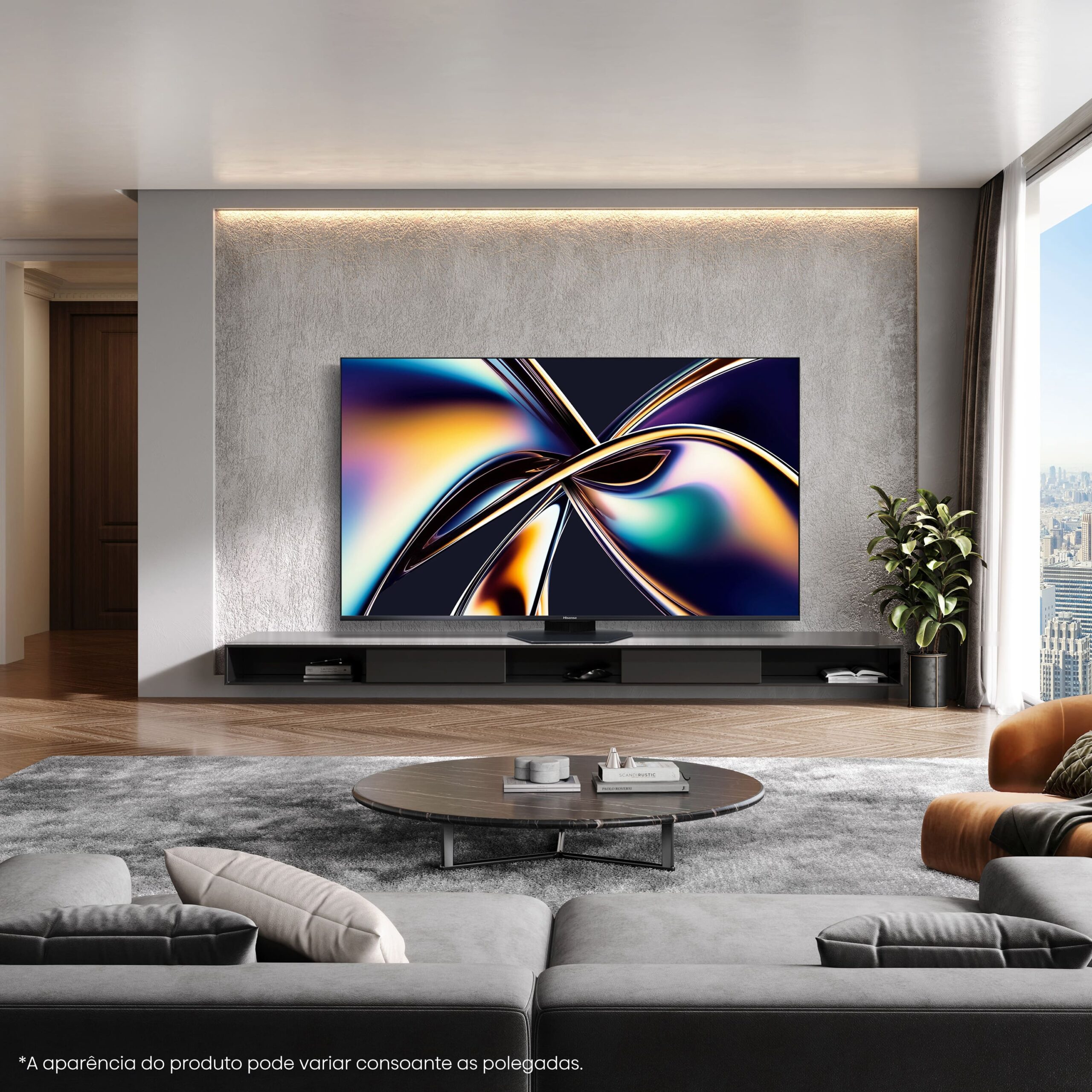 Hisense - Série U8Q Mini-Led TV 65U8Q Smart TV 65 Polegadas, TV com Quantum Dot Colour