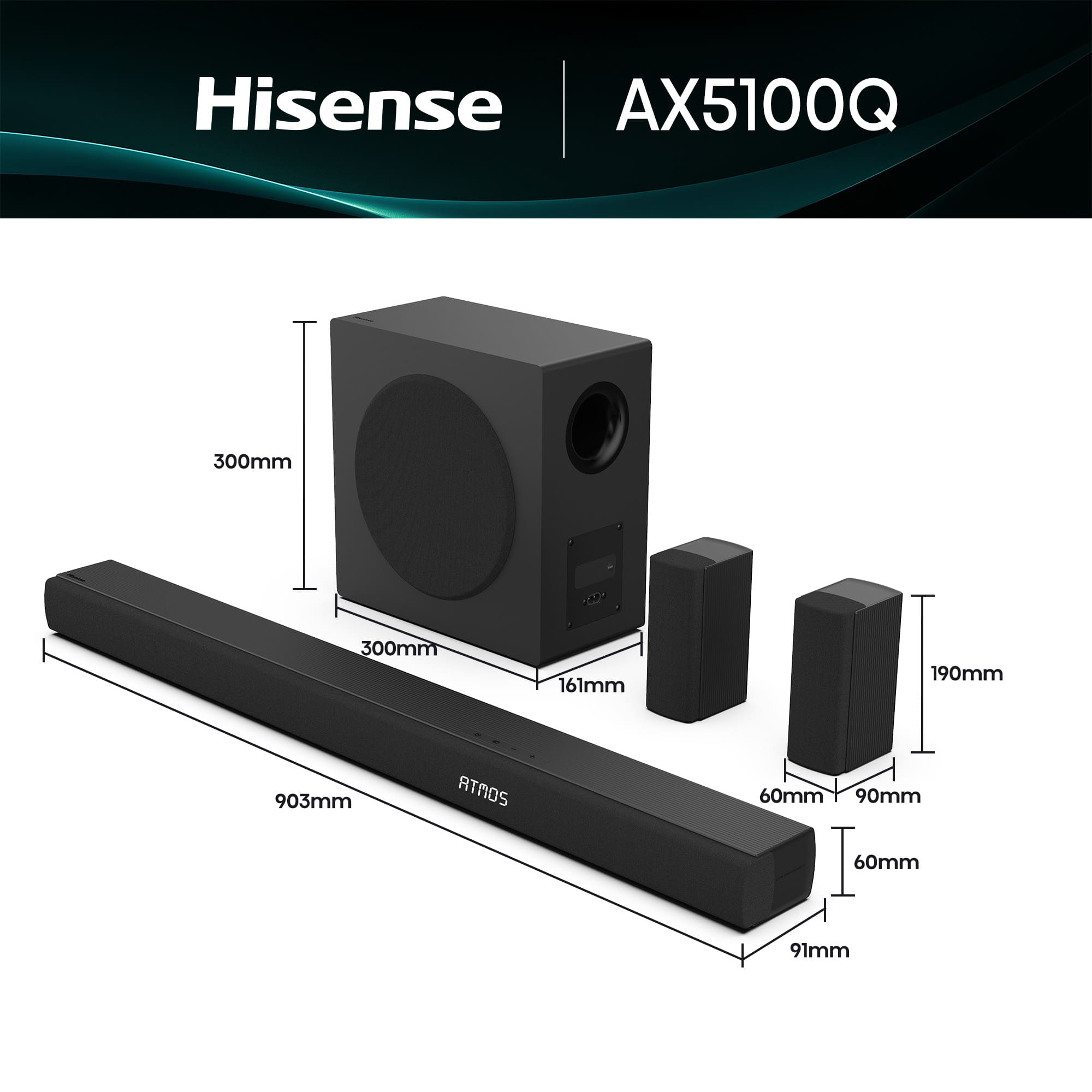 Hisense - Soundbar Hisense Série AX AX5100Q