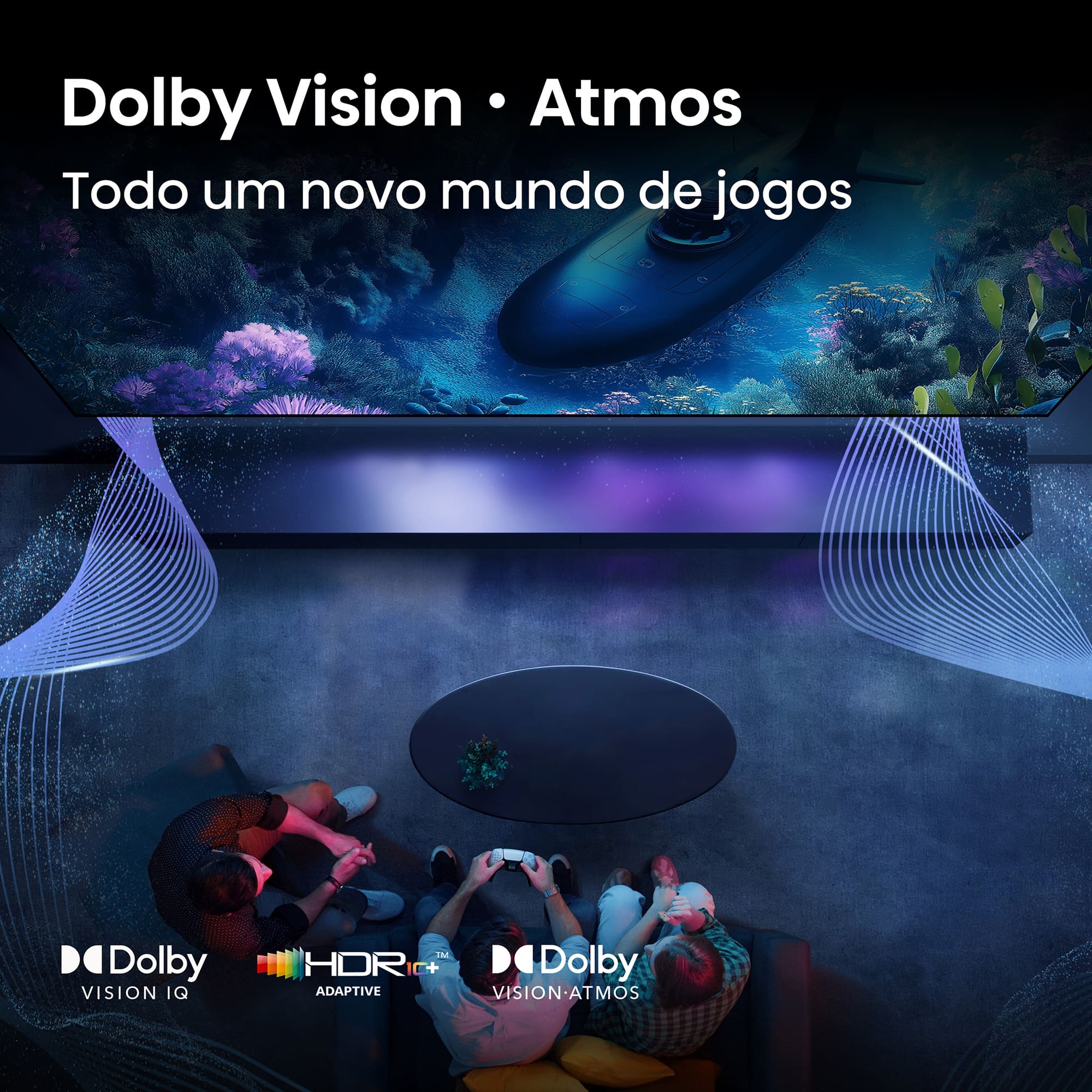 Hisense - Série E7Q PRO QLED TV 55E7Q PRO Gaming TV 55 Polegadas com modo jogo 144Hz