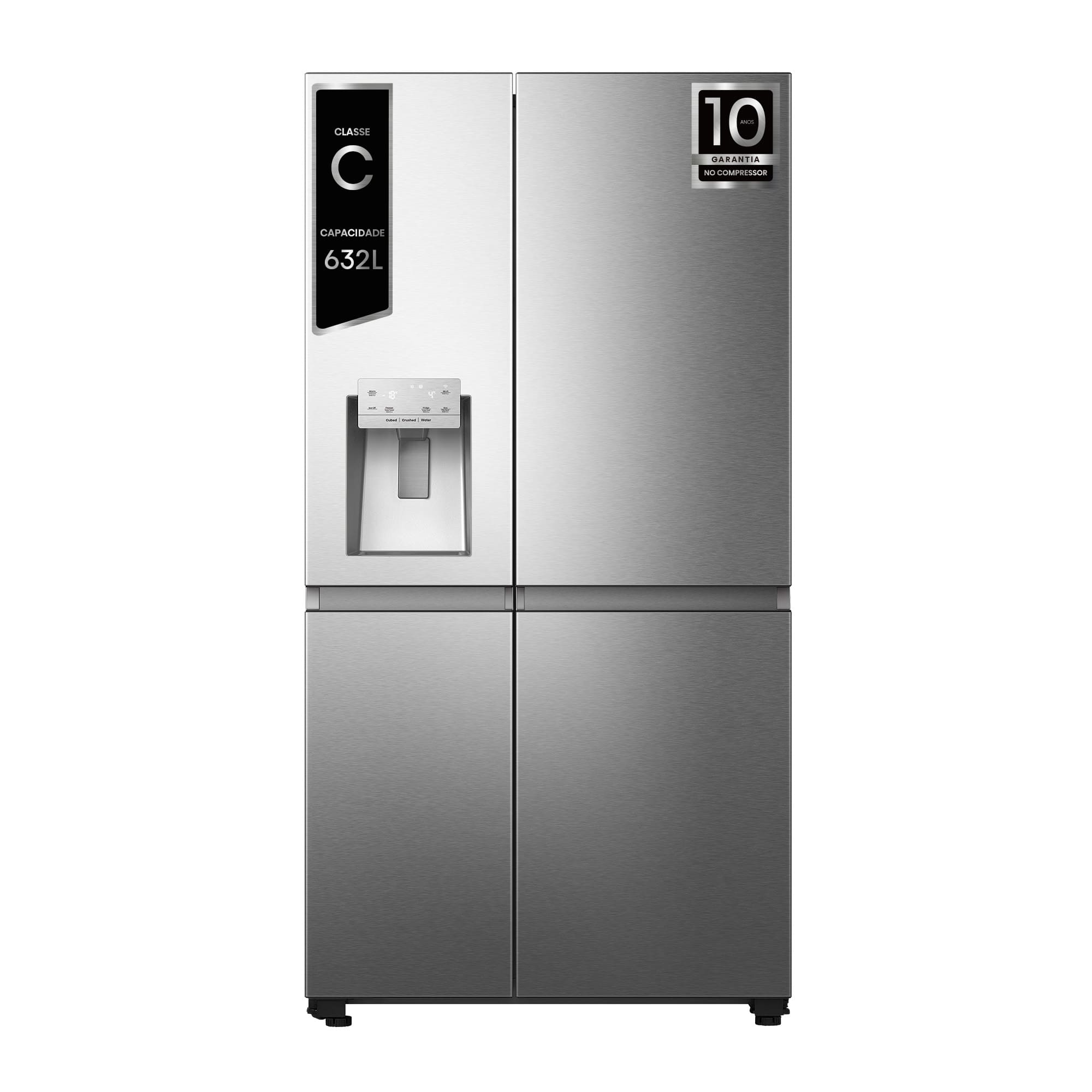 Hisense - RS818N4TIC – Frigorífico Americano Side By Side, Classe C, 632L