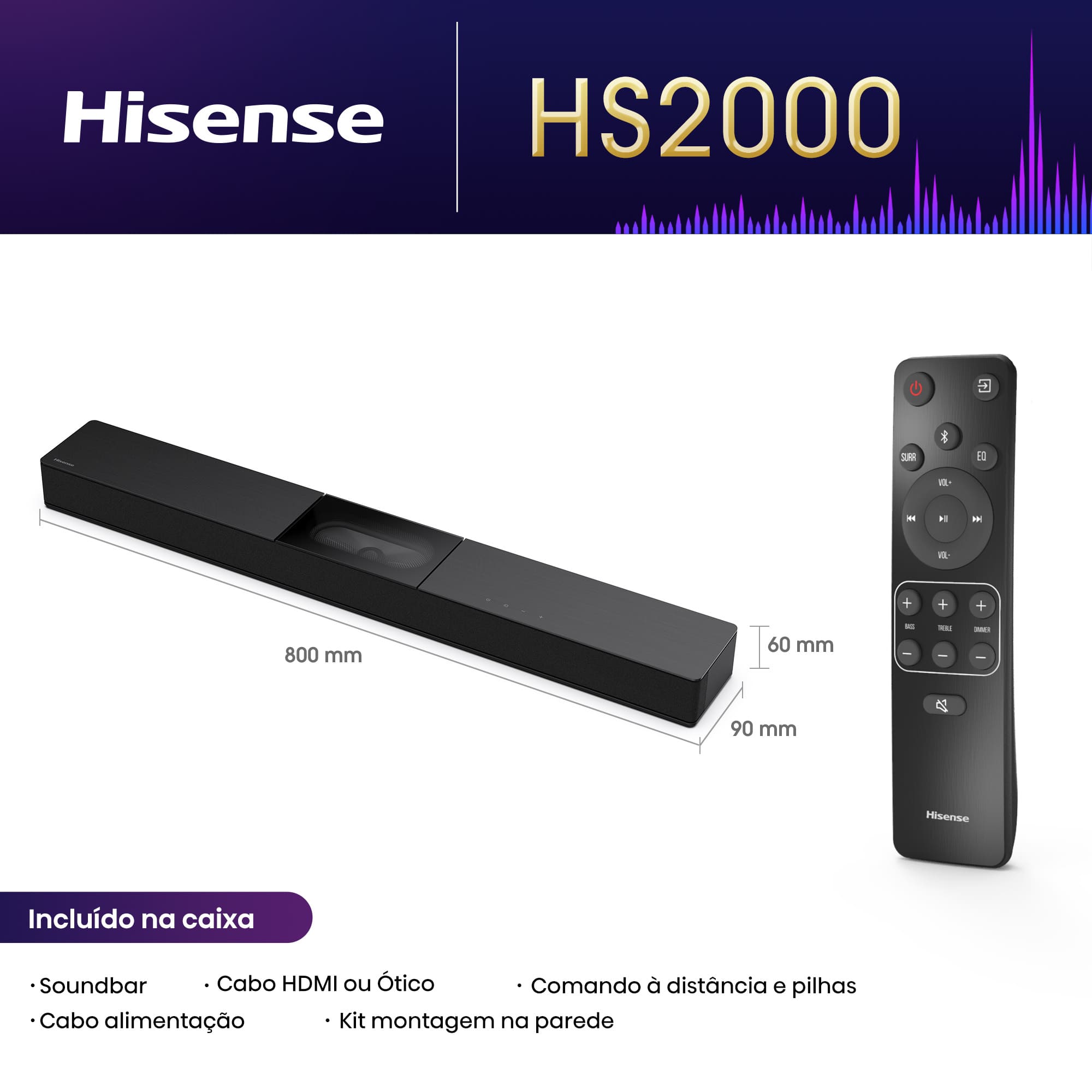 Hisense - Soundbar HS2000 – BREVEMENTE