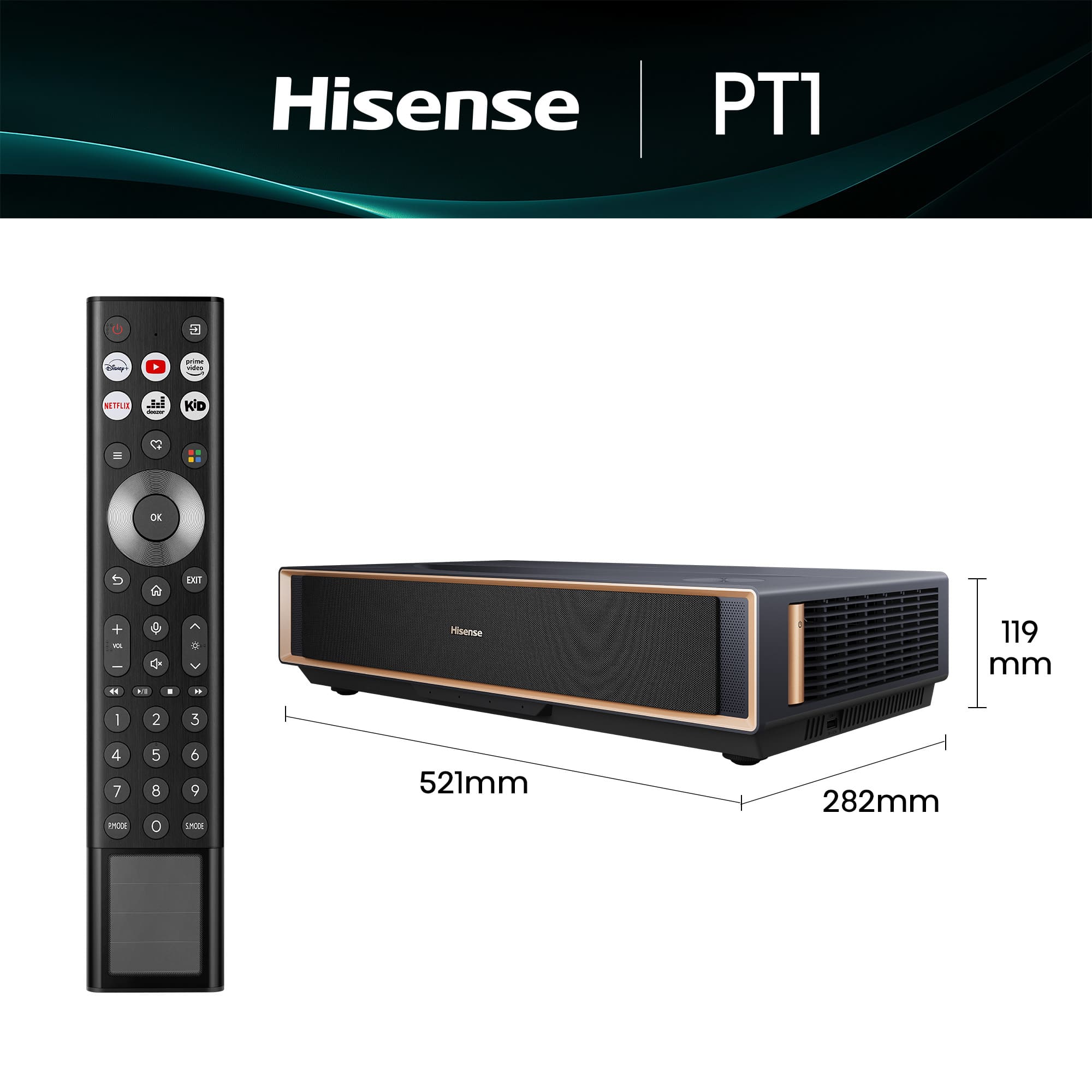 Hisense - Mini Projetor Laser PT1 – BREVEMENTE