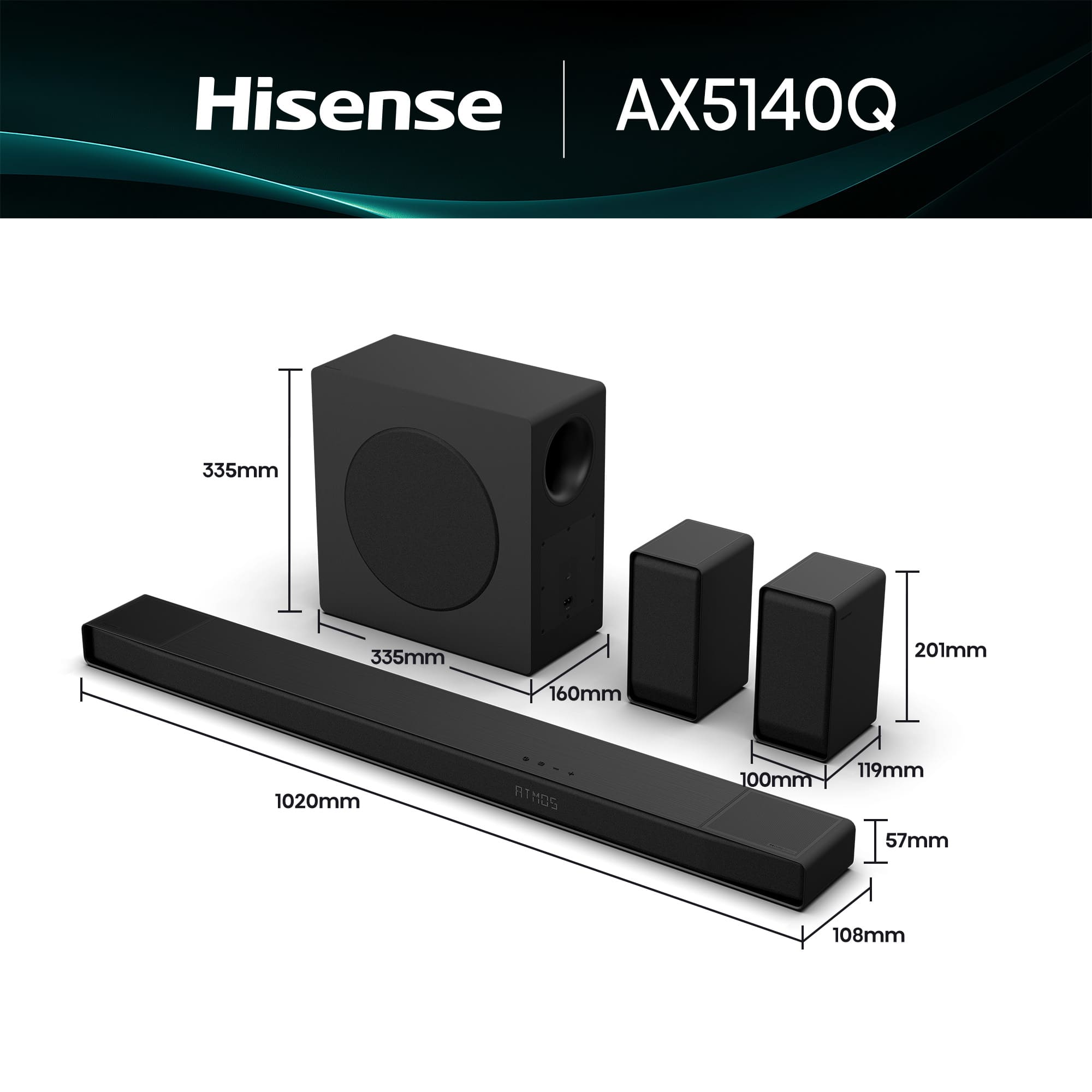 Hisense - Soundbar Hisense Série AX AX5140Q – BREVEMENTE
