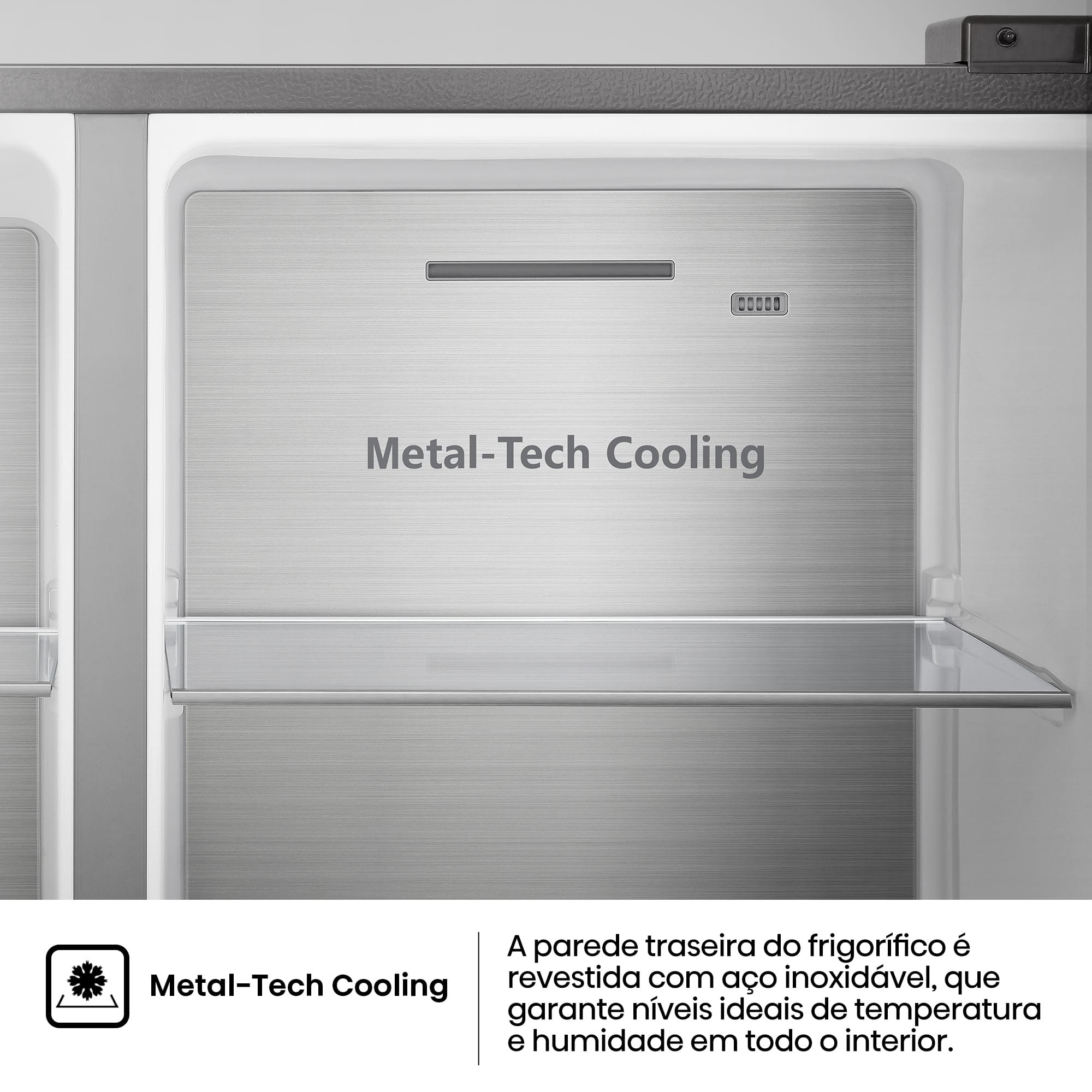 Hisense - RS818N4TIC – Frigorífico Americano Side By Side, Classe C, 632L