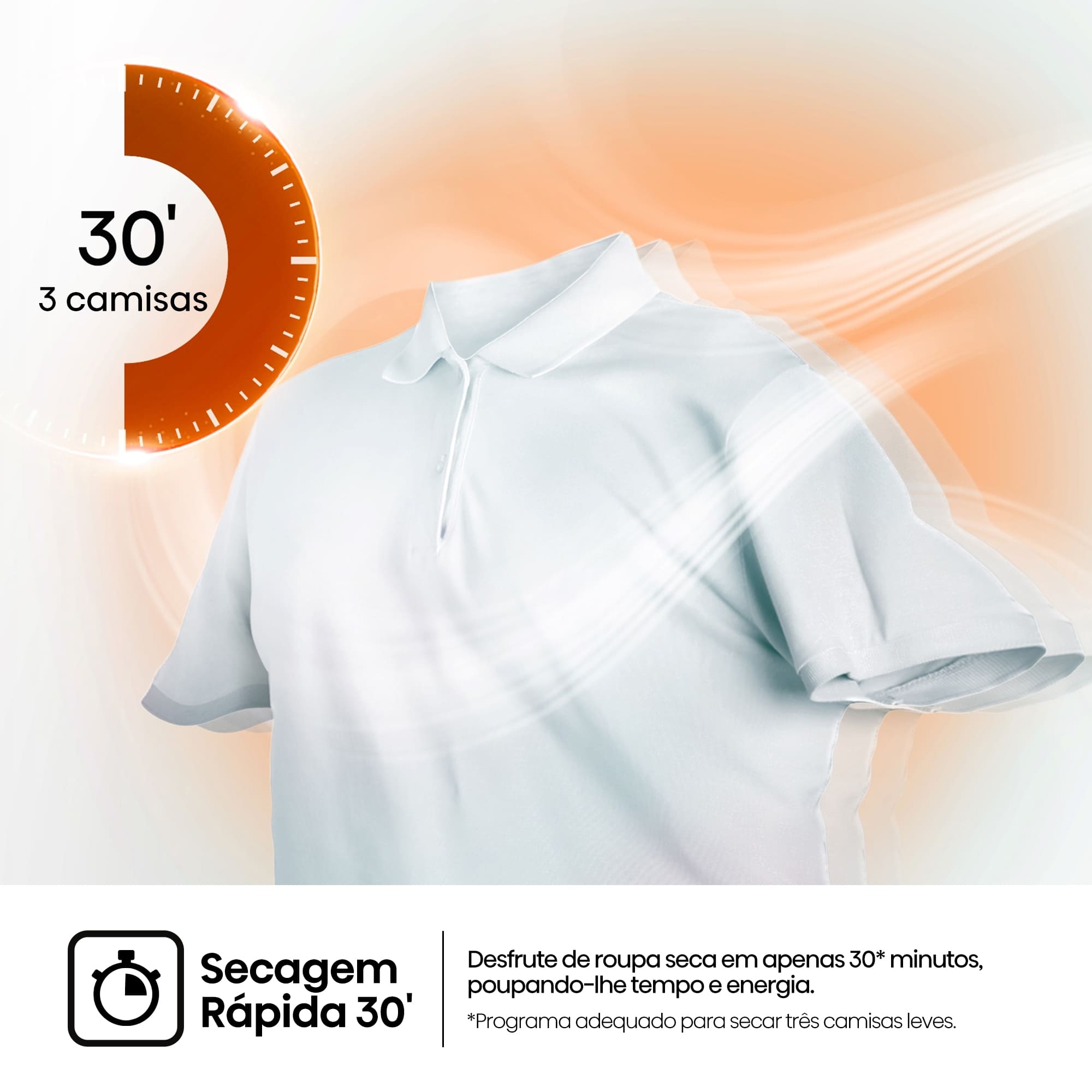 Hisense - DH3S902BWCC – Máquina de Secar Roupa Série 3S, 9Kg, Classe C