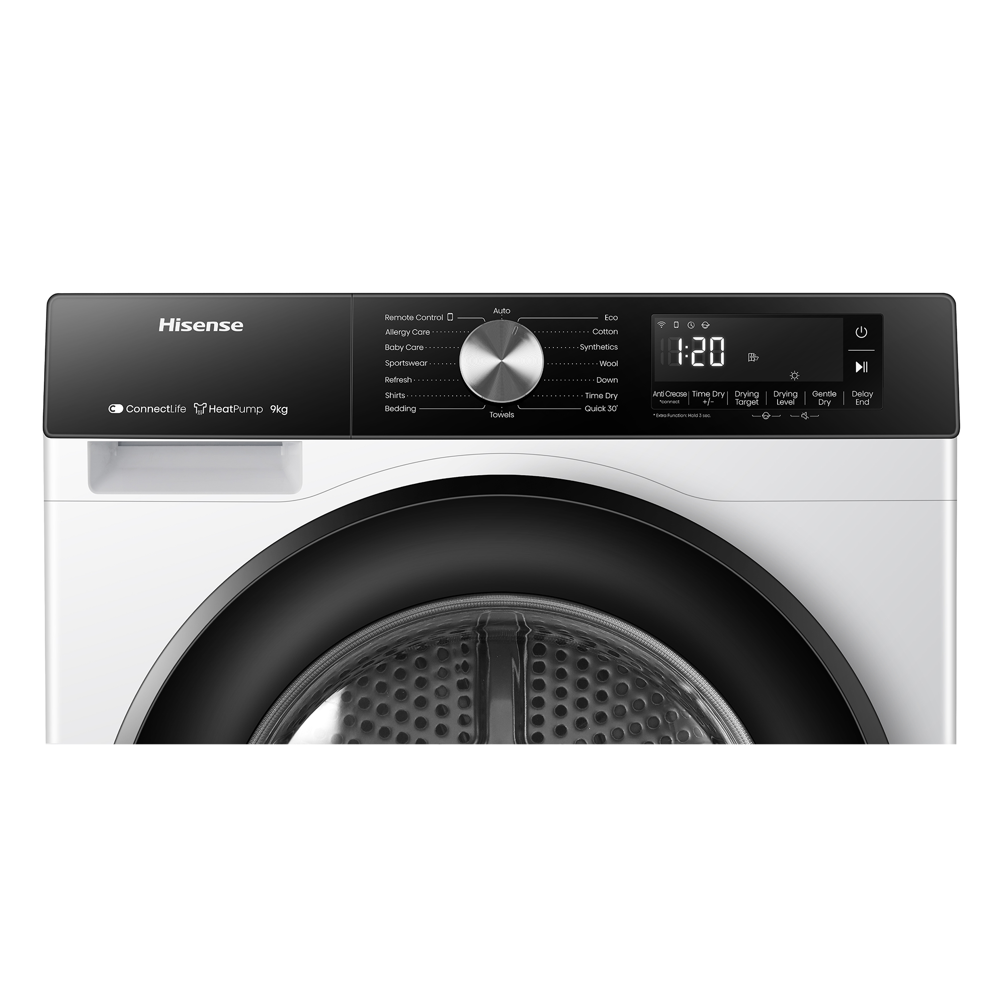 Hisense - DH3S902BWCC – Máquina de Secar Roupa Série 3S, 9Kg, Classe C