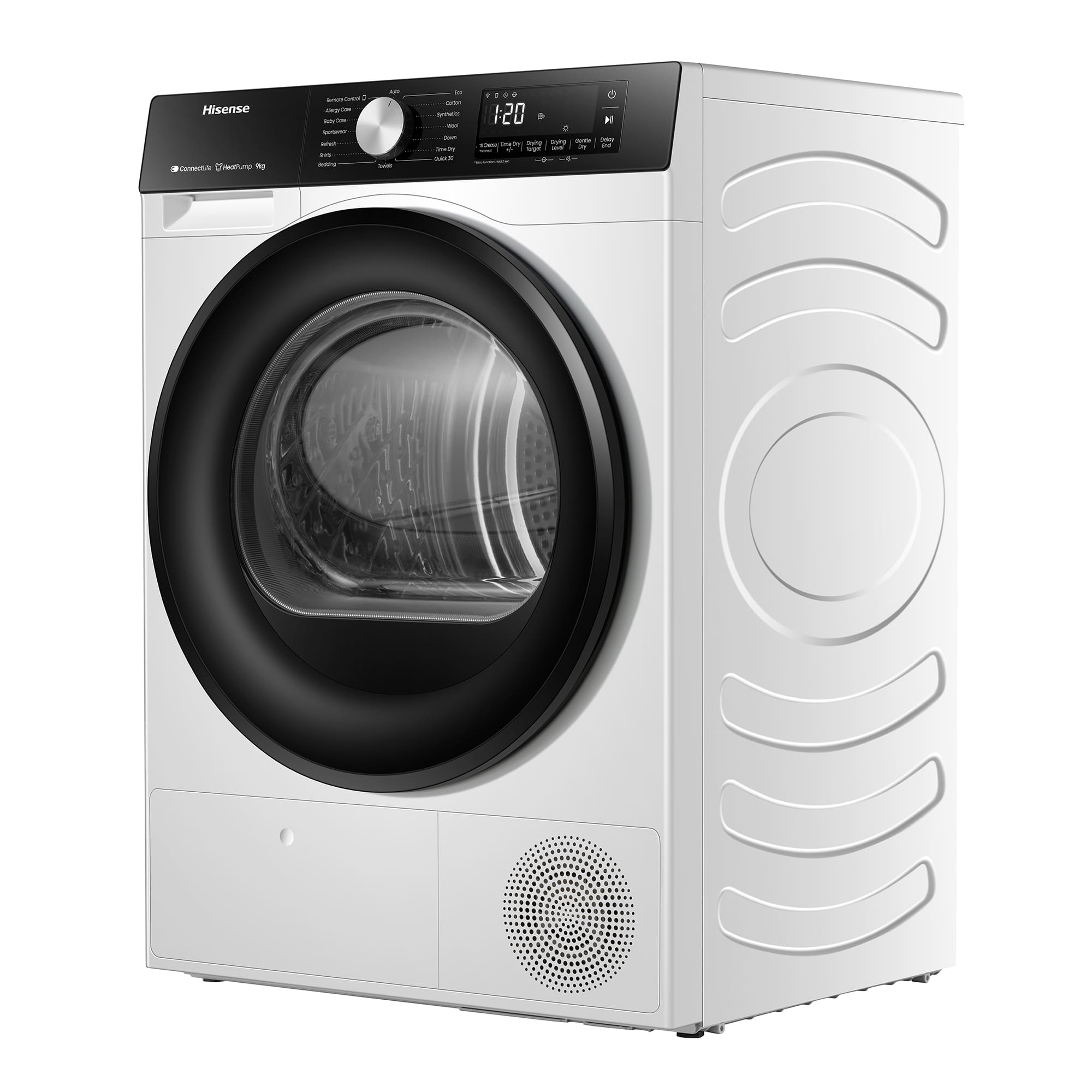 Hisense - DH3S902BWCC – Máquina de Secar Roupa Série 3S, 9Kg, Classe C