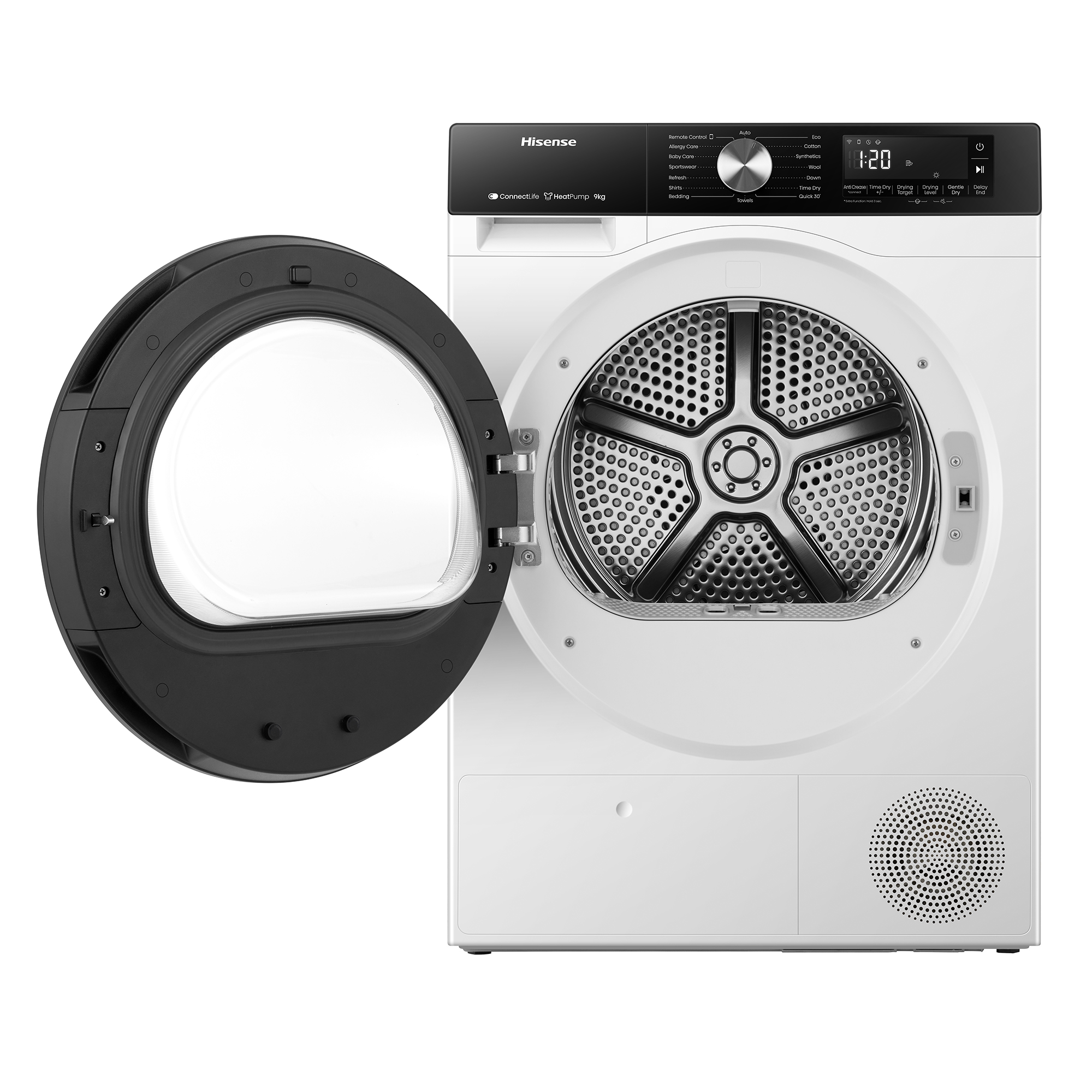 Hisense - DH3S902BWCC – Máquina de Secar Roupa Série 3S, 9Kg, Classe C