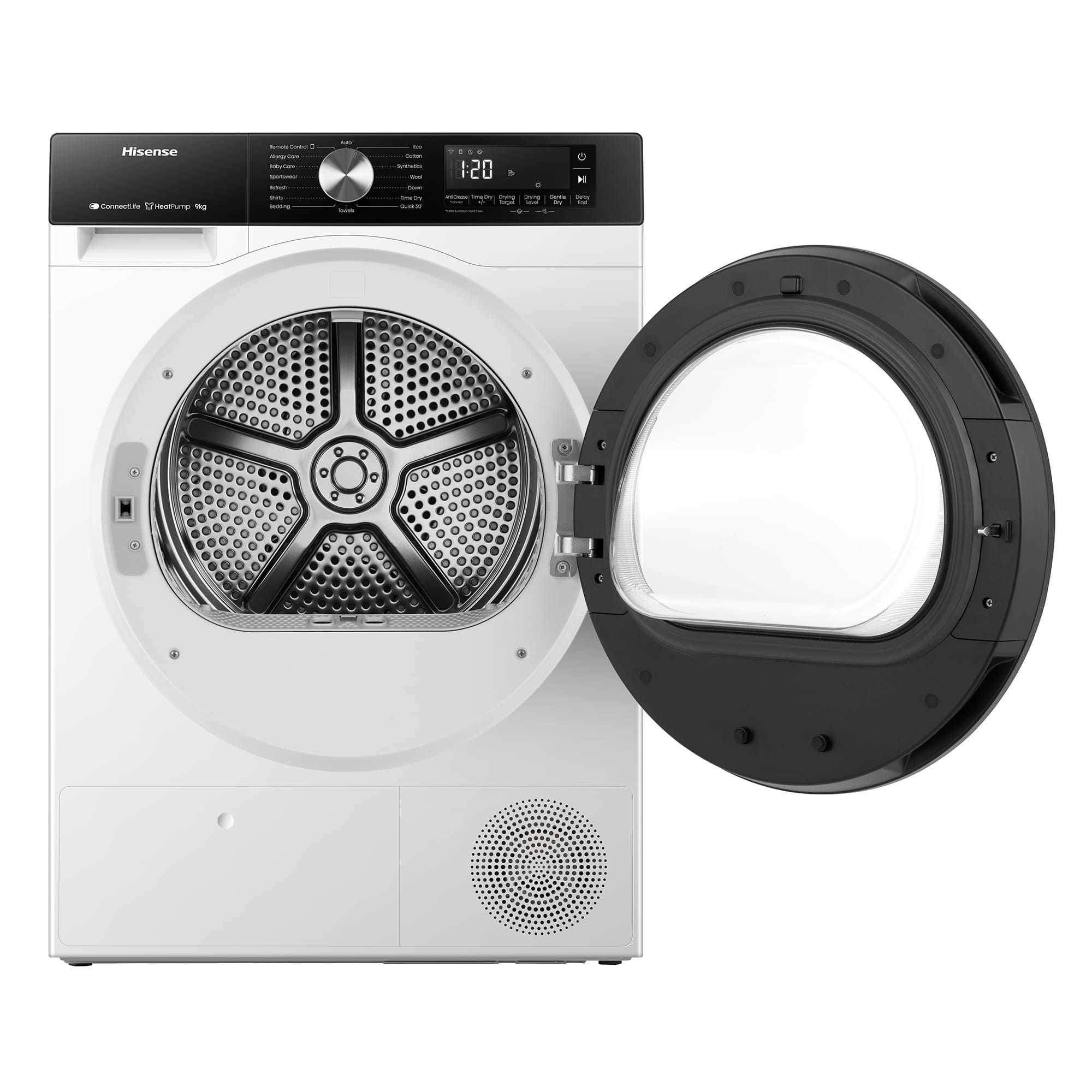 Hisense - DH3S902BWCC – Máquina de Secar Roupa Série 3S, 9Kg, Classe C