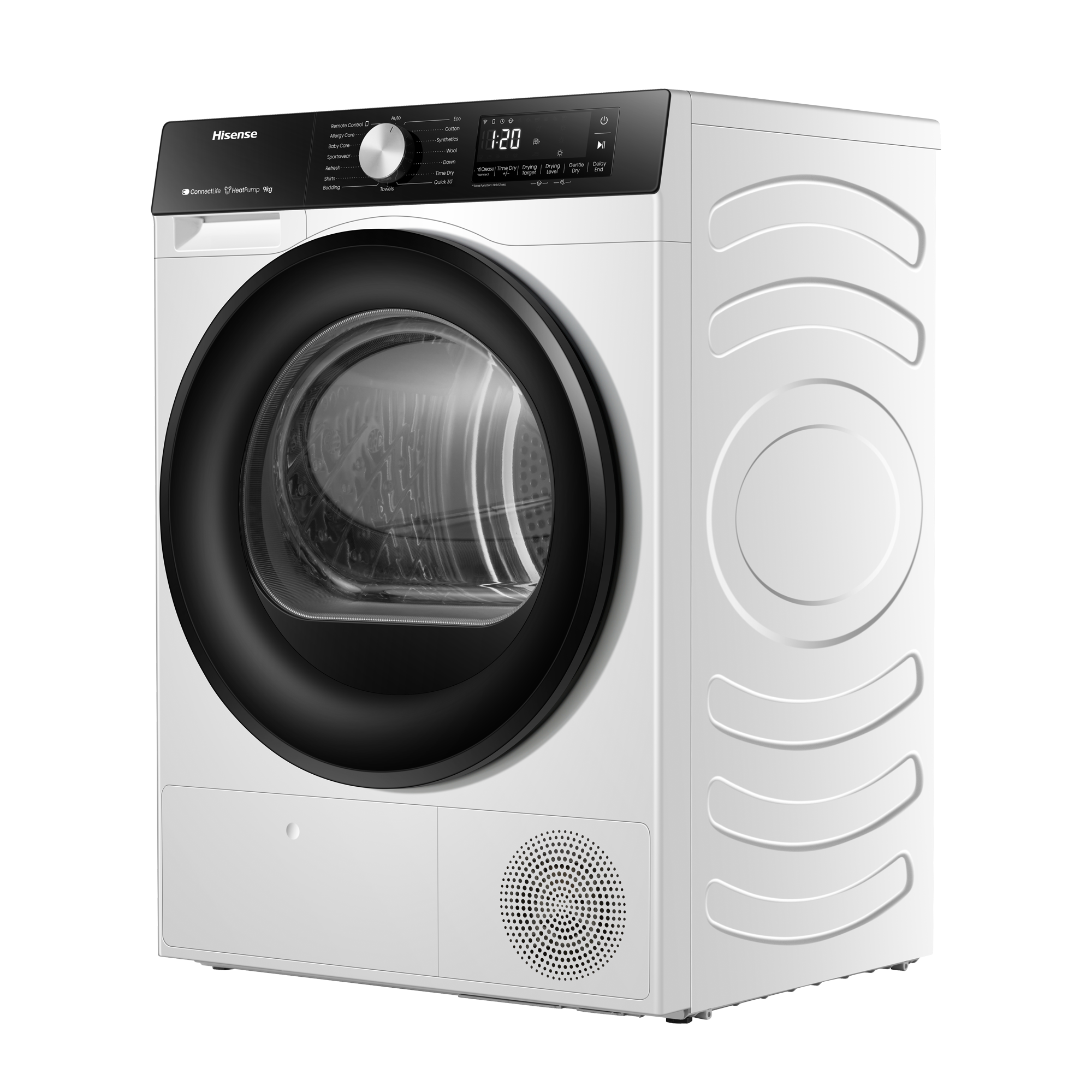 Hisense - DH3S902BWCC – Máquina de Secar Roupa Série 3S, 9Kg, Classe C