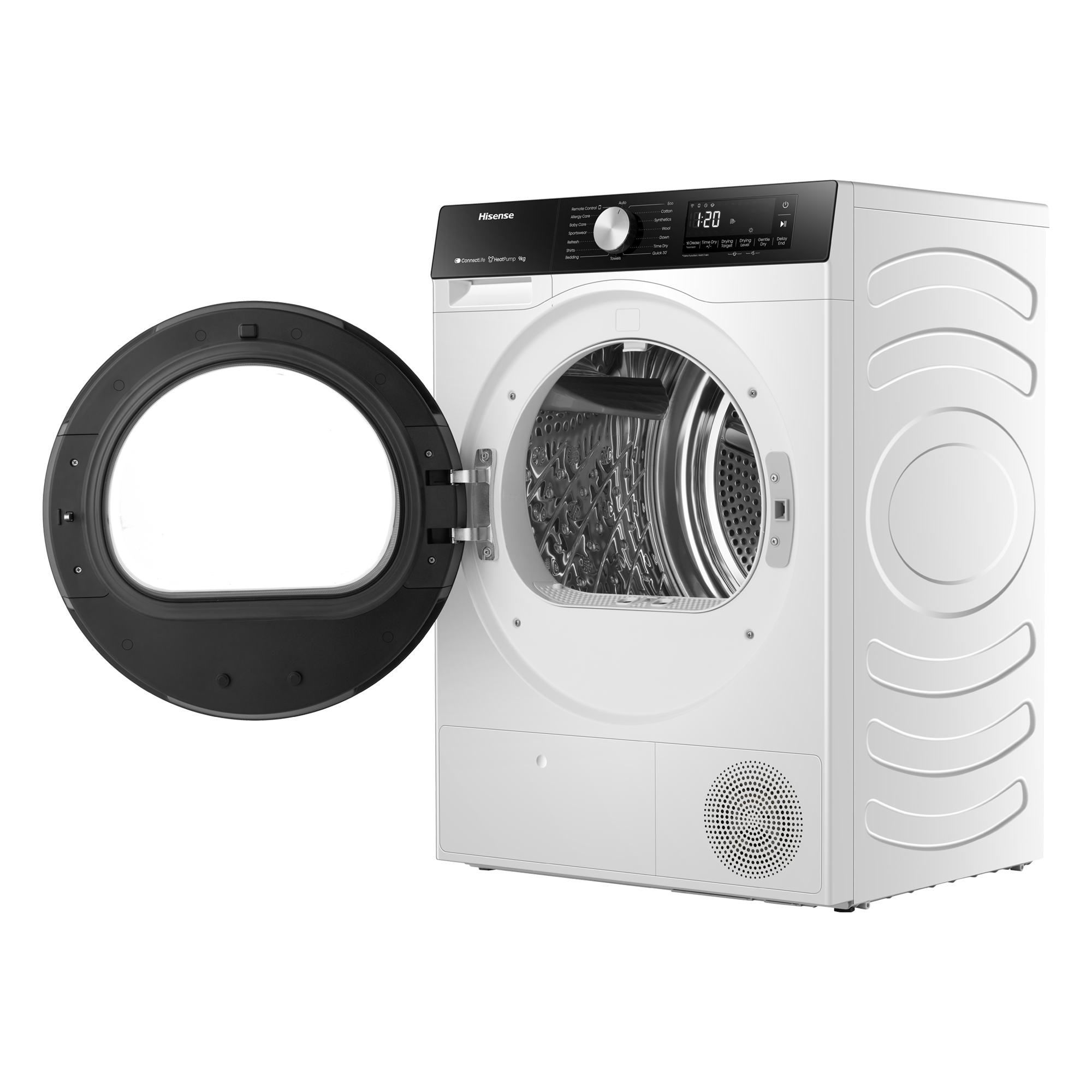 Hisense - DH3S902BWCC – Máquina de Secar Roupa Série 3S, 9Kg, Classe C