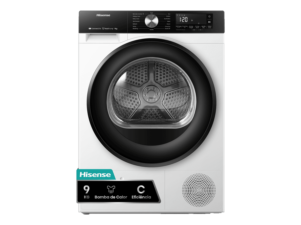 DH3S902BWCC - Máquina de Secar Roupa Série 3S, 9Kg, Classe C